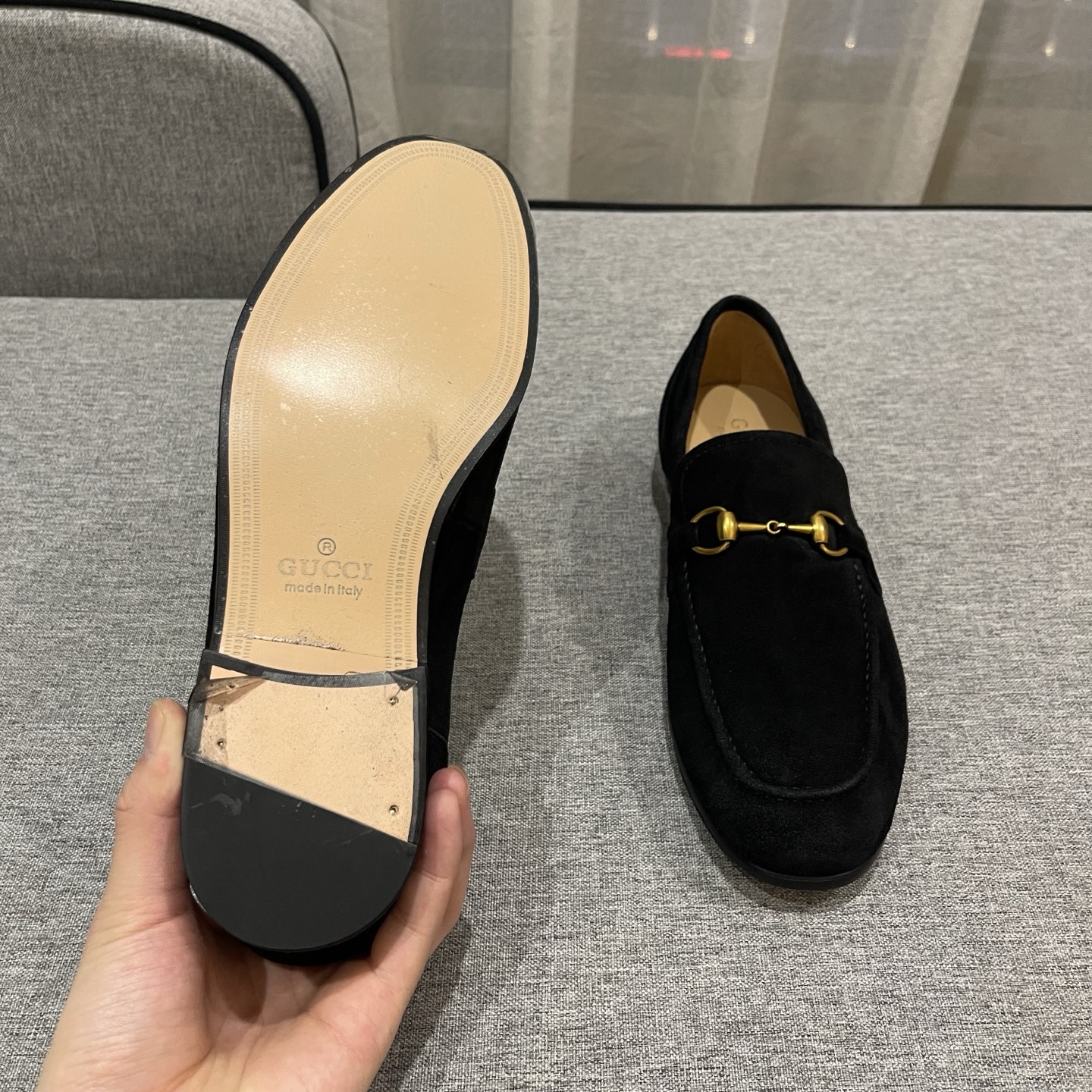Gucci Men's Black Suede Horsebit Loafers - Comfortable & Stylish 10 i1740995512546 665 0 8