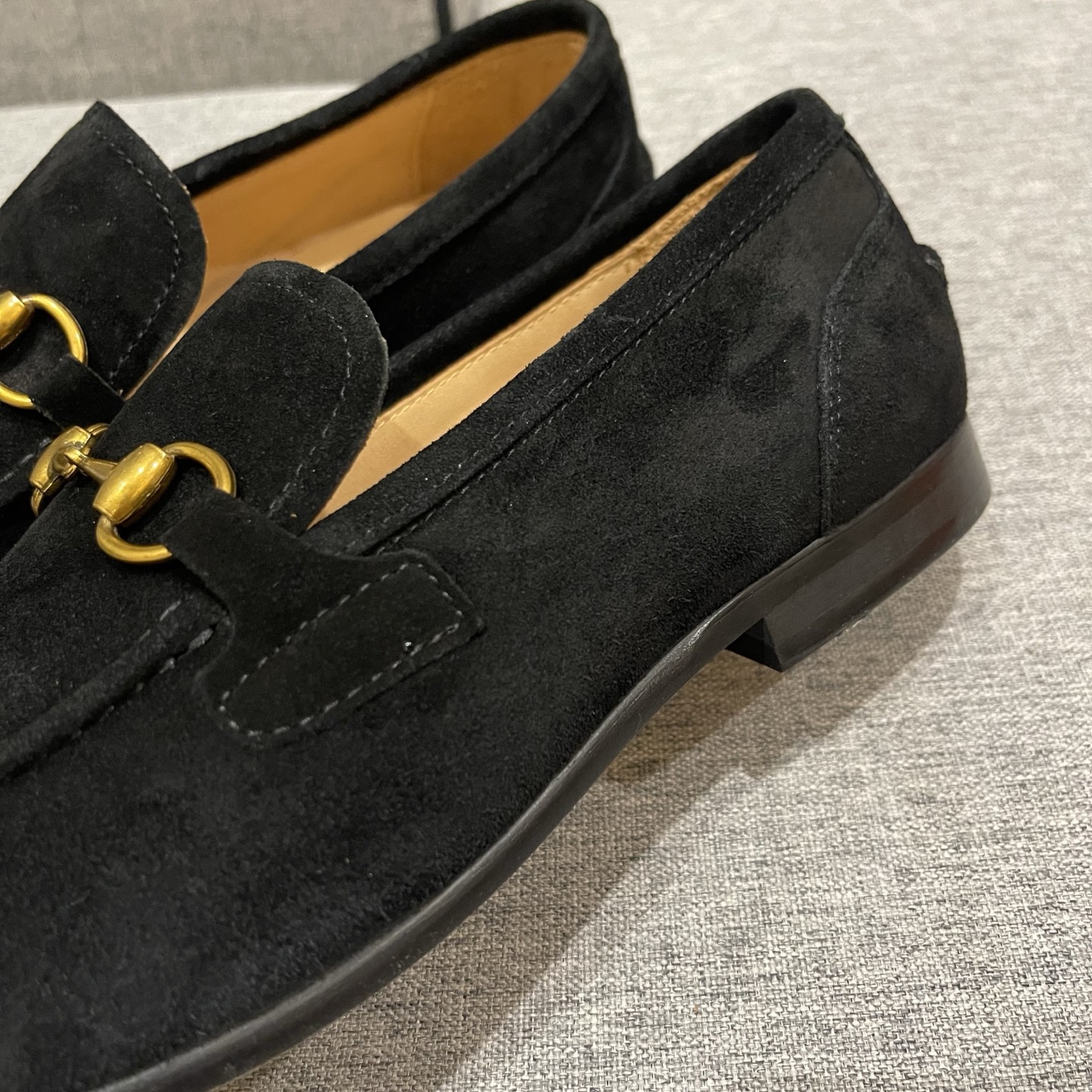 Gucci Men's Black Suede Horsebit Loafers - Comfortable & Stylish 8 i1740995519956 7213 0 6