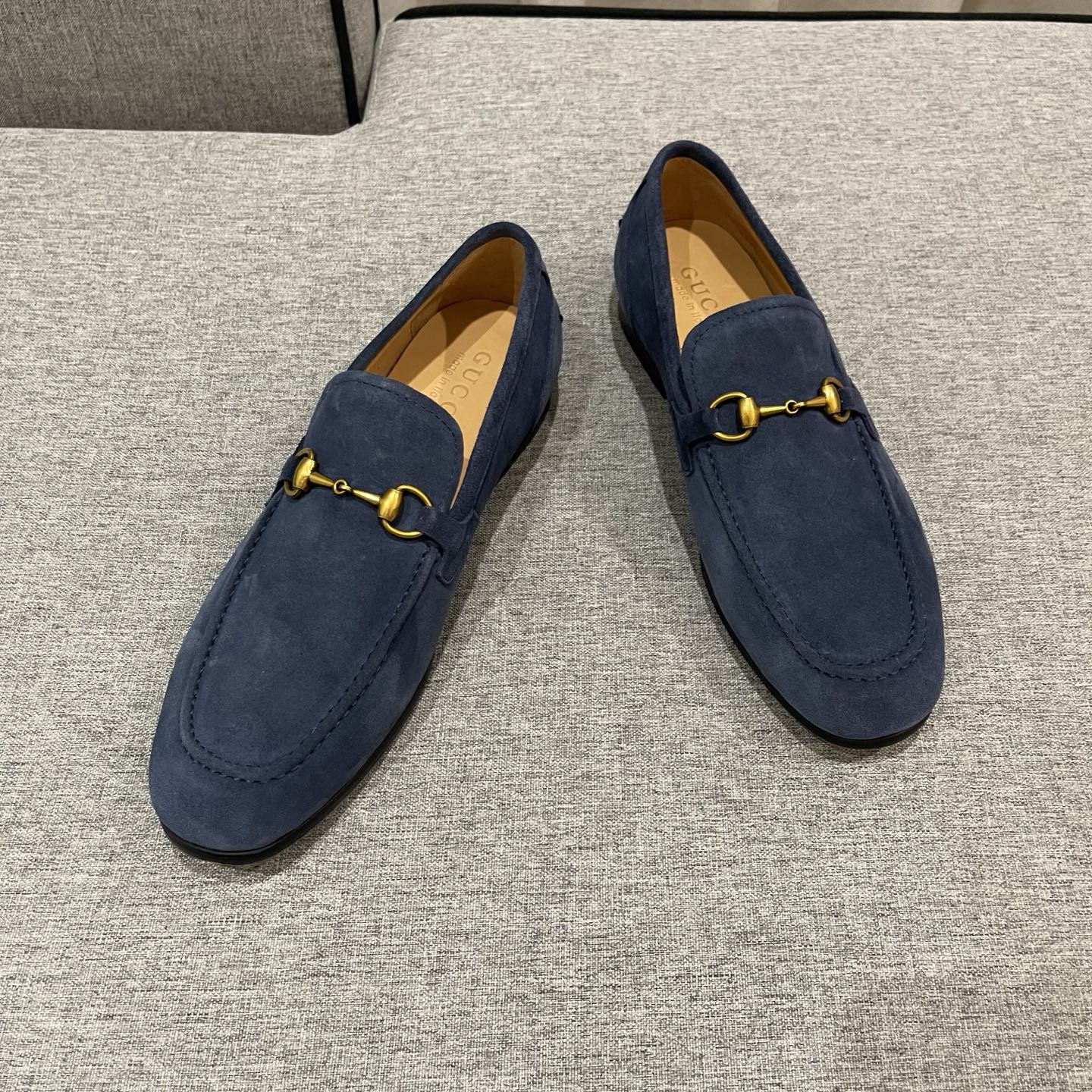 Gucci Men's Blue Suede Loafers with Horsebit Detail, Size 38-45 4 i1740995532520 5529 0 2