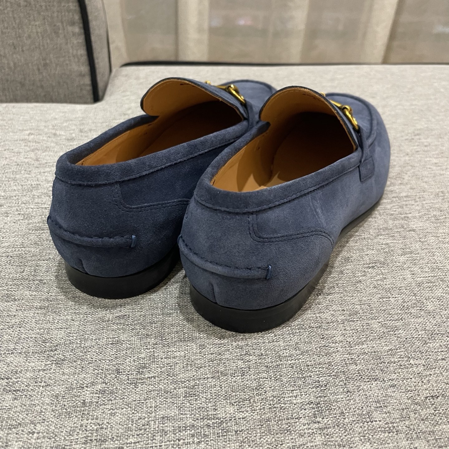 Gucci Men's Blue Suede Loafers with Horsebit Detail, Size 38-45 8 i1740995537169 1192 0 6
