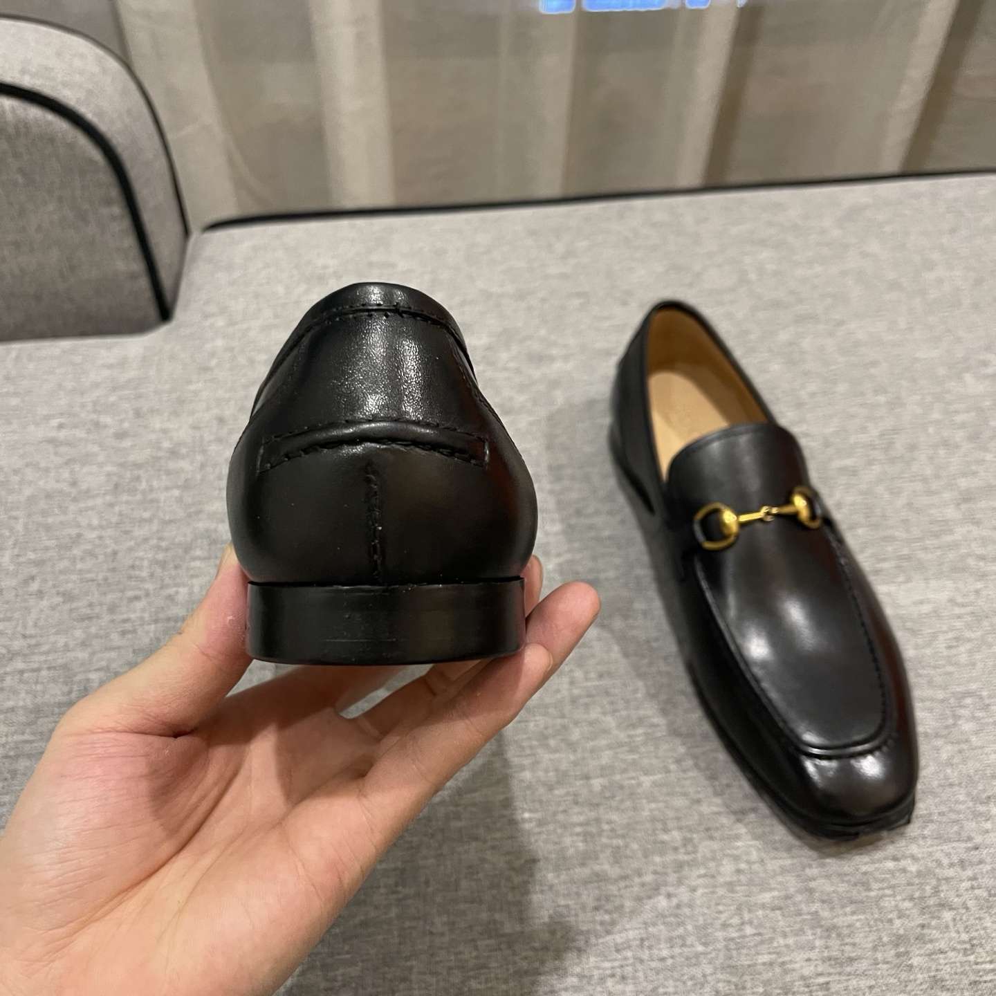Gucci Men's Black Leather Horsebit Loafers Comfortable & Stylish Shoes 9 i1740995916041 5542 0 7