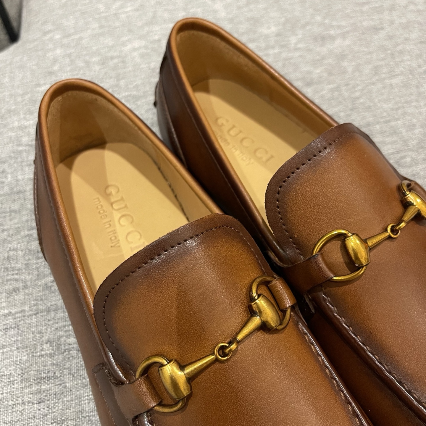 Gucci Men's Horsebit Leather Loafers - Brown Leather Slip-Ons 5 i1740995926778 3981 0 3