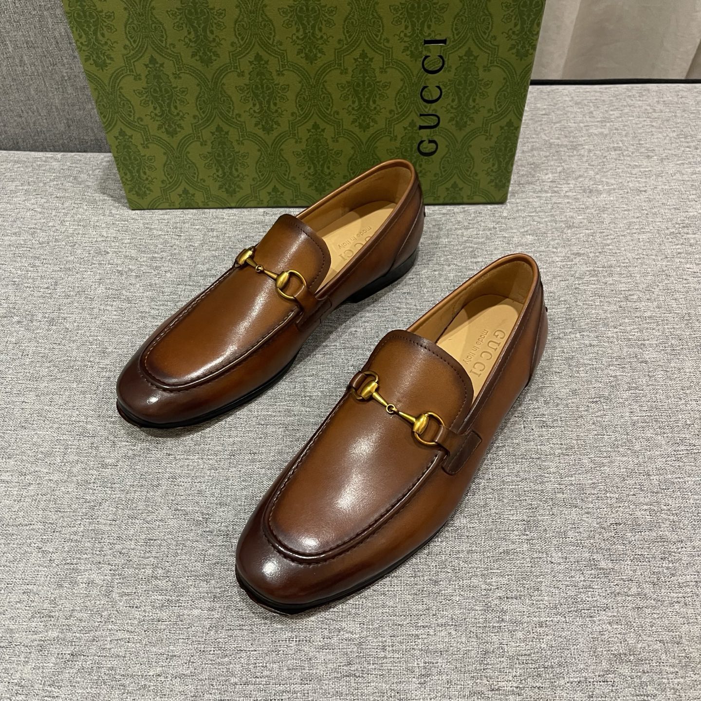 Gucci Men's Horsebit Leather Loafers - Brown Leather Slip-Ons 3 i1740995937479 4713 0 1