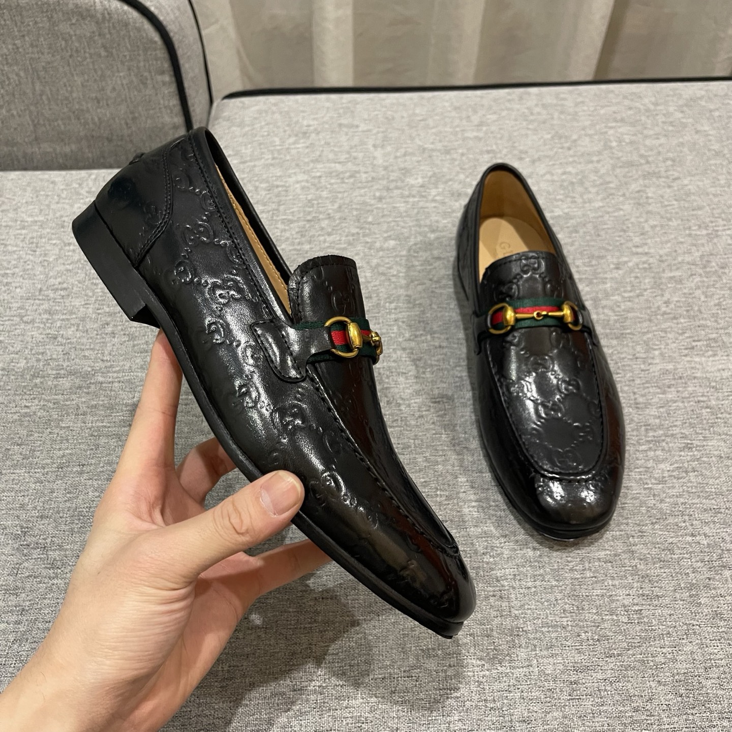 Gucci Men's Leather Loafers With Horsebit Hardware, Black 9 i1740995960428 1470 0 7