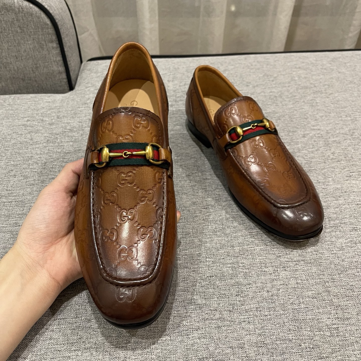 Gucci Men's Loafers - Leather Upper, Comfortable Deep Rubber Sole, Sizes 38-45 8 i1740995966276 8989 0 6