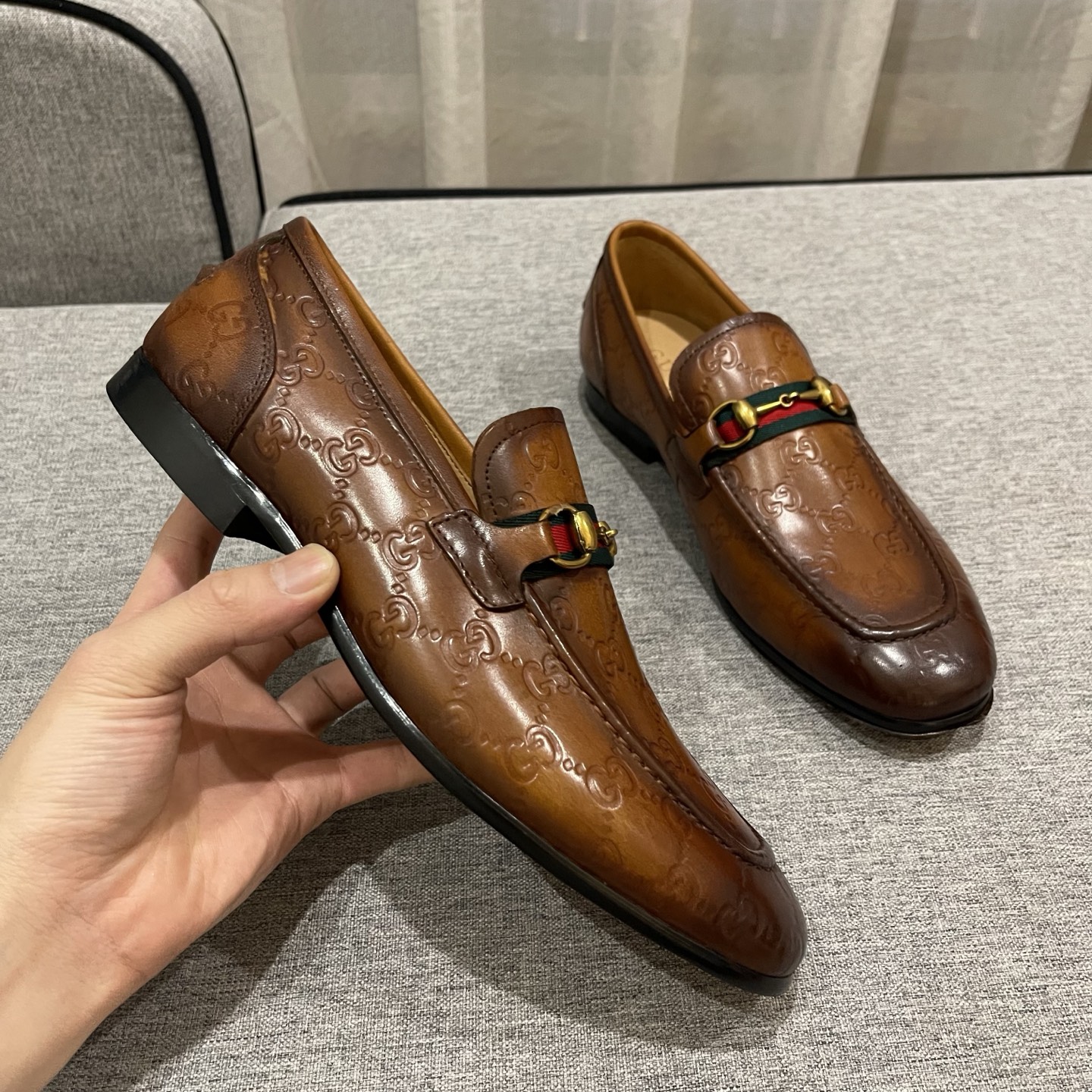 Gucci Men's Loafers - Leather Upper, Comfortable Deep Rubber Sole, Sizes 38-45 9 i1740995975244 3679 0 7