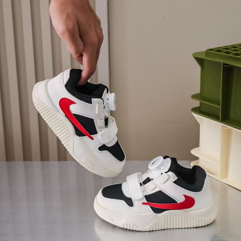 图片[2]-NIKE AJ1 Travis Scott 篮球鞋 耐克倒钩耐磨防滑减震TS复古联名新款篮球鞋 旋转纽扣 双面绒+牛筋布 26-37-选品中心