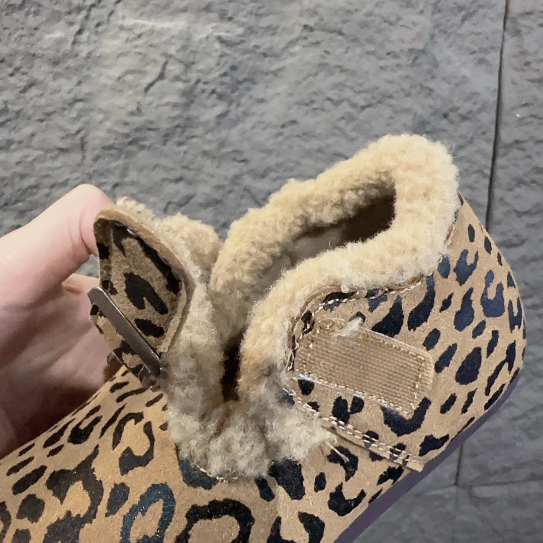 图片[9]-勃肯加绒童鞋 BIRKENSTOCK勃肯加绒保暖洋气豆豆鞋 真皮软底可爱保暖防冻网红爆款 外侧魔术贴，26-37-选品中心