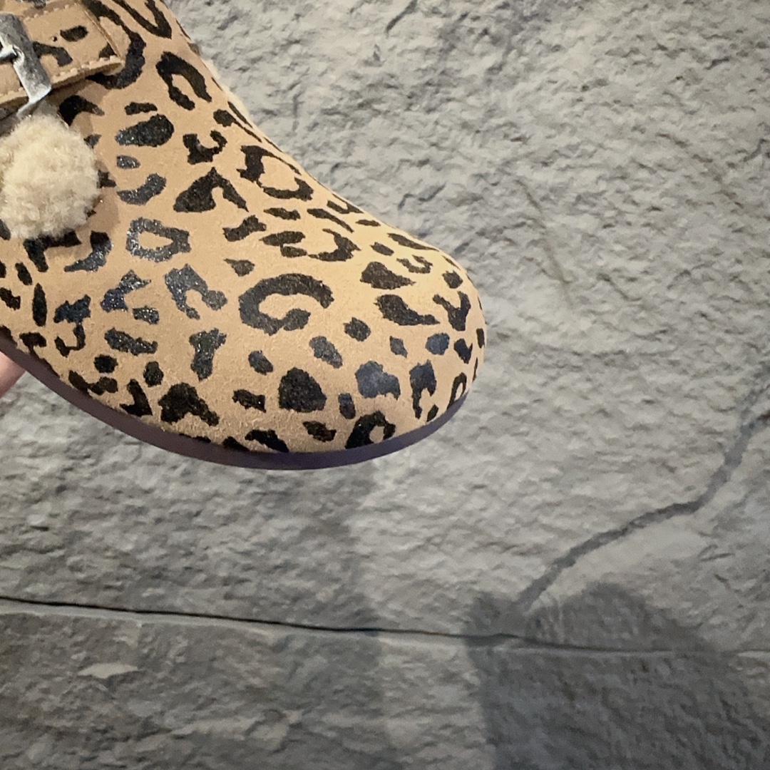 图片[5]-勃肯加绒童鞋 BIRKENSTOCK勃肯加绒保暖洋气豆豆鞋 真皮软底可爱保暖防冻网红爆款 外侧魔术贴，26-37-选品中心