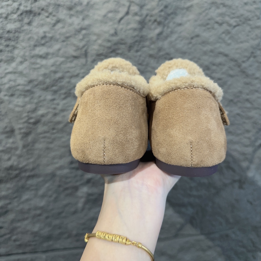 图片[7]-勃肯加绒童鞋 BIRKENSTOCK勃肯加绒保暖洋气豆豆鞋 真皮软底可爱保暖防冻网红爆款 外侧魔术贴，26-37-选品中心