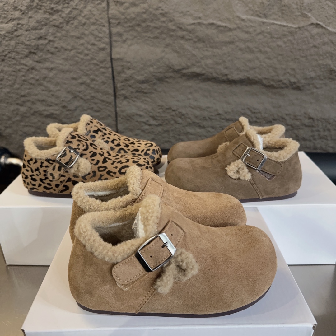 图片[6]-尺码表+集合图 勃肯加绒童鞋 BIRKENSTOCK勃肯加绒保暖洋气豆豆鞋-选品中心