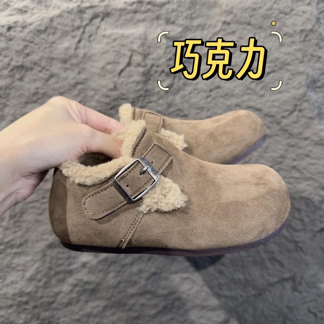 图片[4]-尺码表+集合图 勃肯加绒童鞋 BIRKENSTOCK勃肯加绒保暖洋气豆豆鞋-选品中心