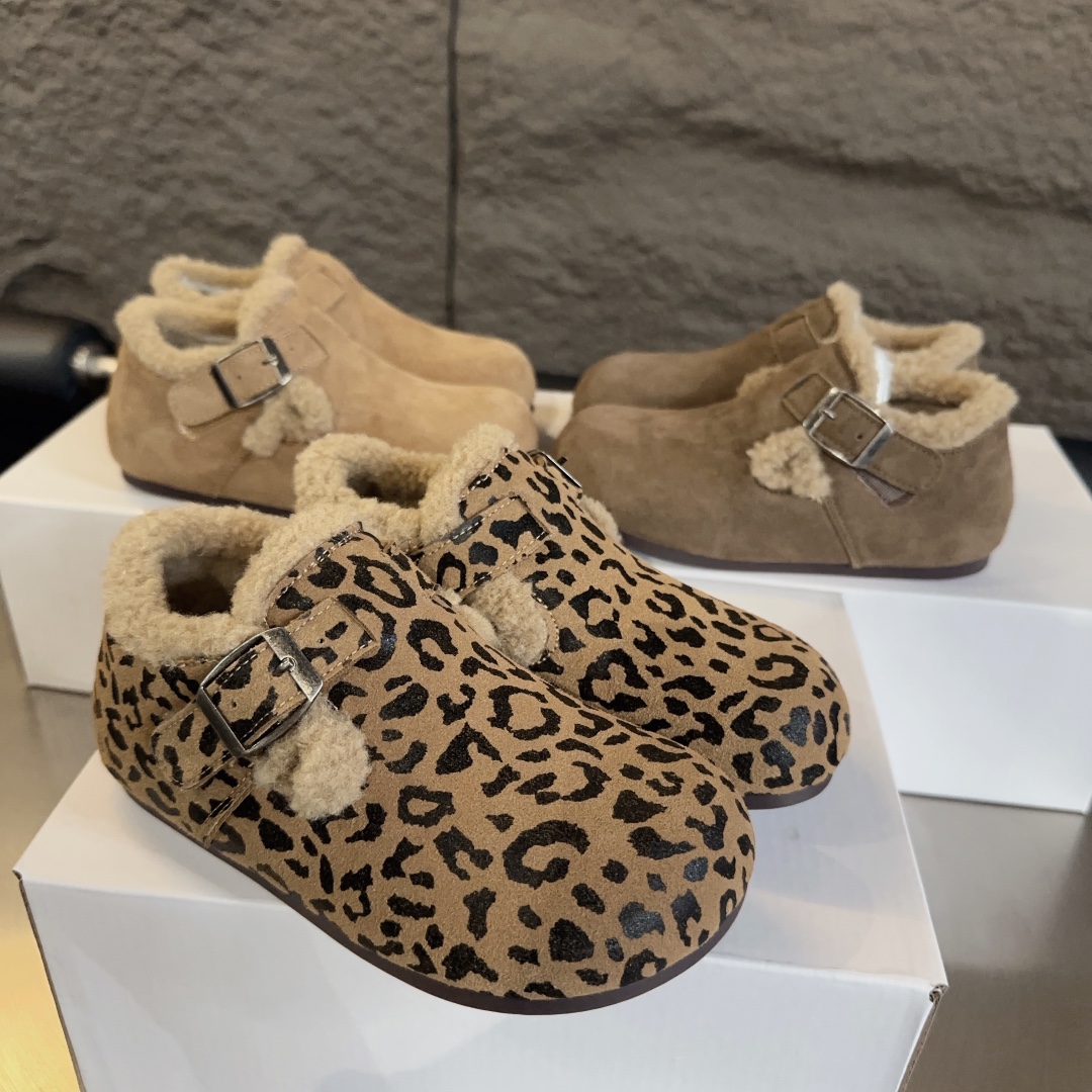 图片[7]-尺码表+集合图 勃肯加绒童鞋 BIRKENSTOCK勃肯加绒保暖洋气豆豆鞋-选品中心