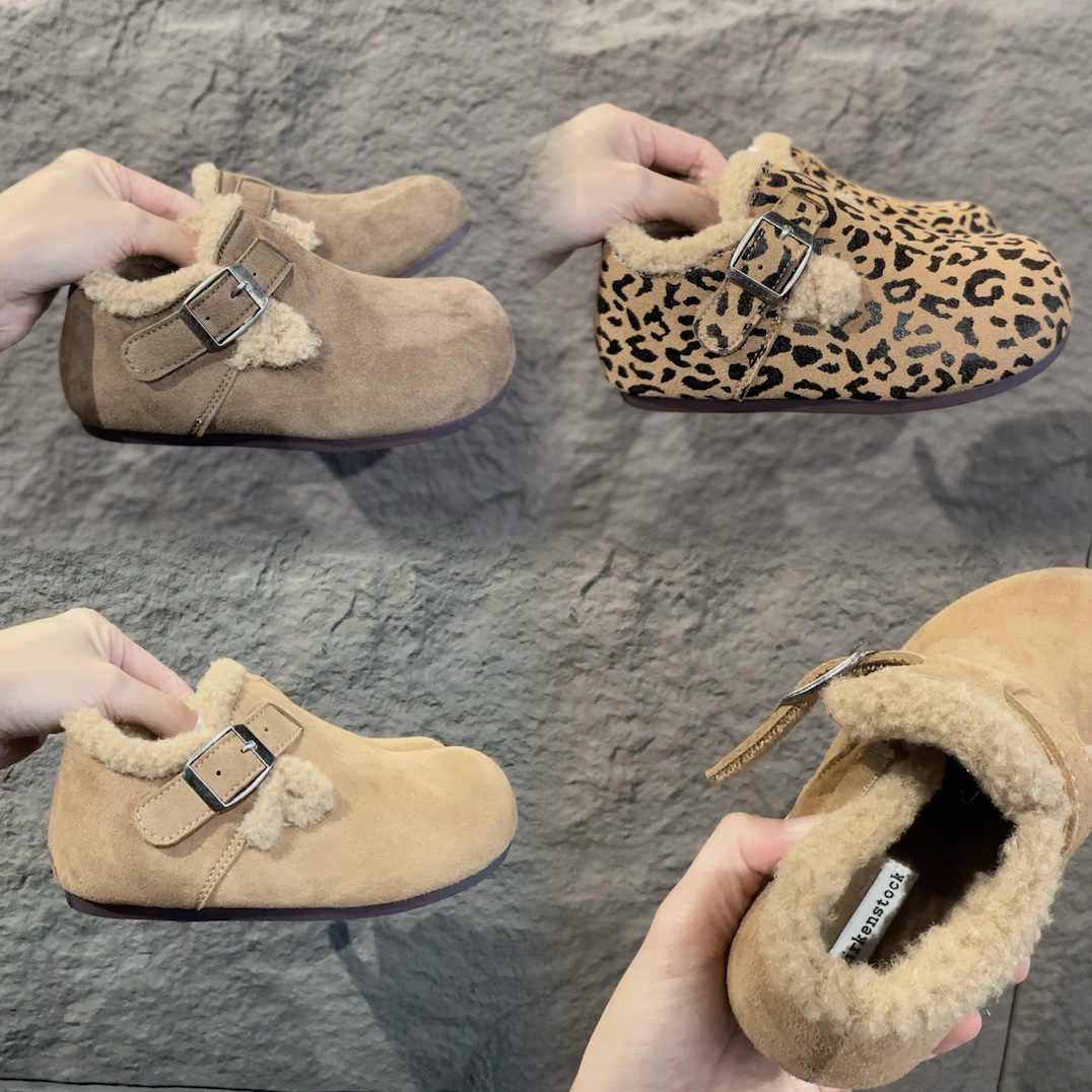 图片[5]-尺码表+集合图 勃肯加绒童鞋 BIRKENSTOCK勃肯加绒保暖洋气豆豆鞋-选品中心