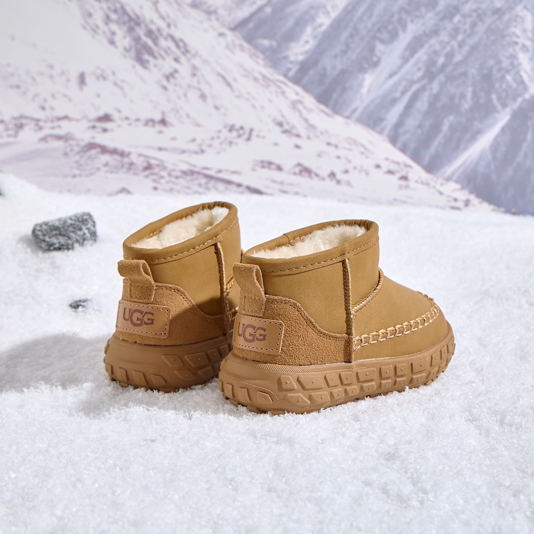 图片[6]-UGG轮胎底雪地靴 UGG加绒保暖登山防滑户外雪地靴童鞋 真皮软底保暖防冻网红爆款棉鞋 26-37-选品中心