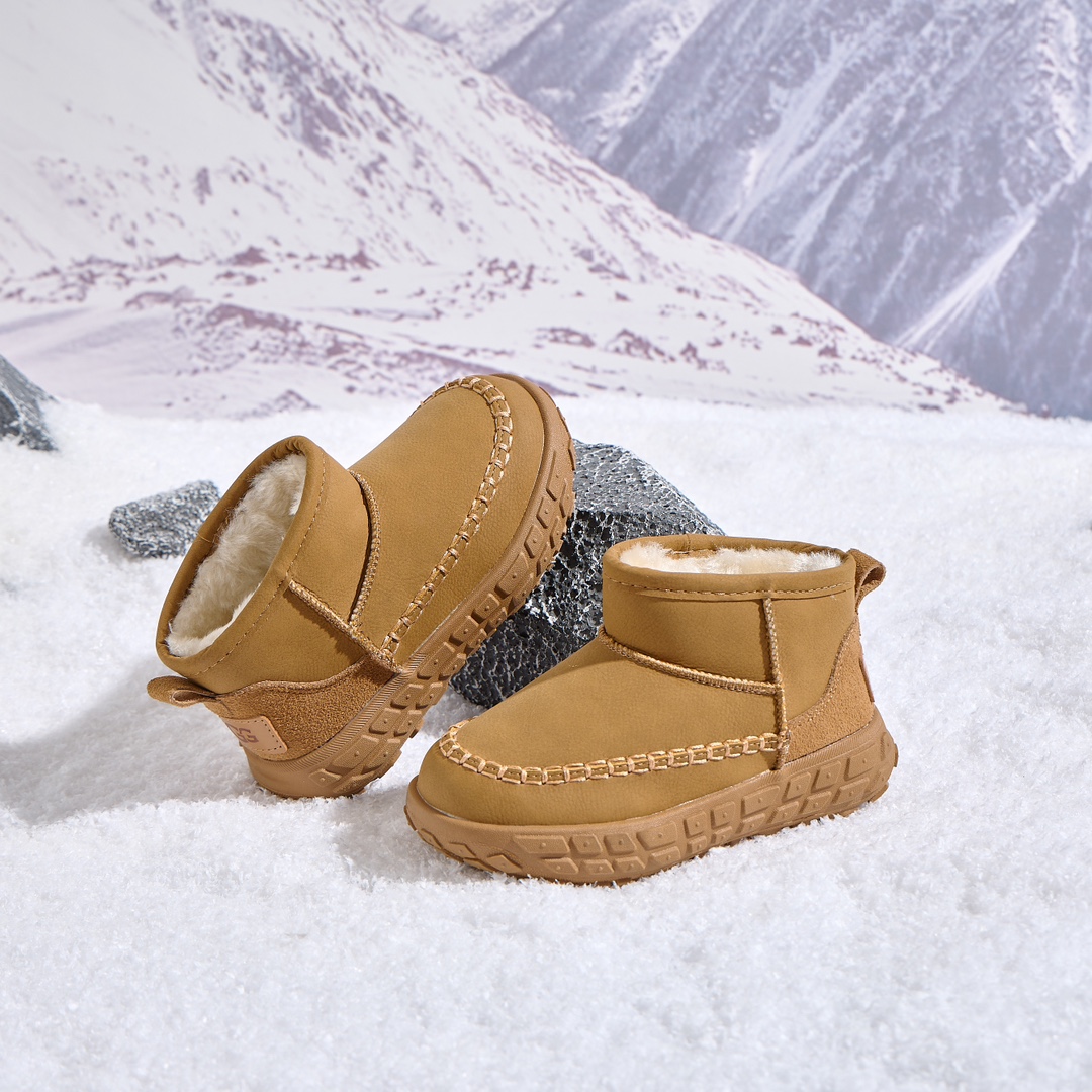 图片[5]-UGG轮胎底雪地靴 UGG加绒保暖登山防滑户外雪地靴童鞋 真皮软底保暖防冻网红爆款棉鞋 26-37-选品中心