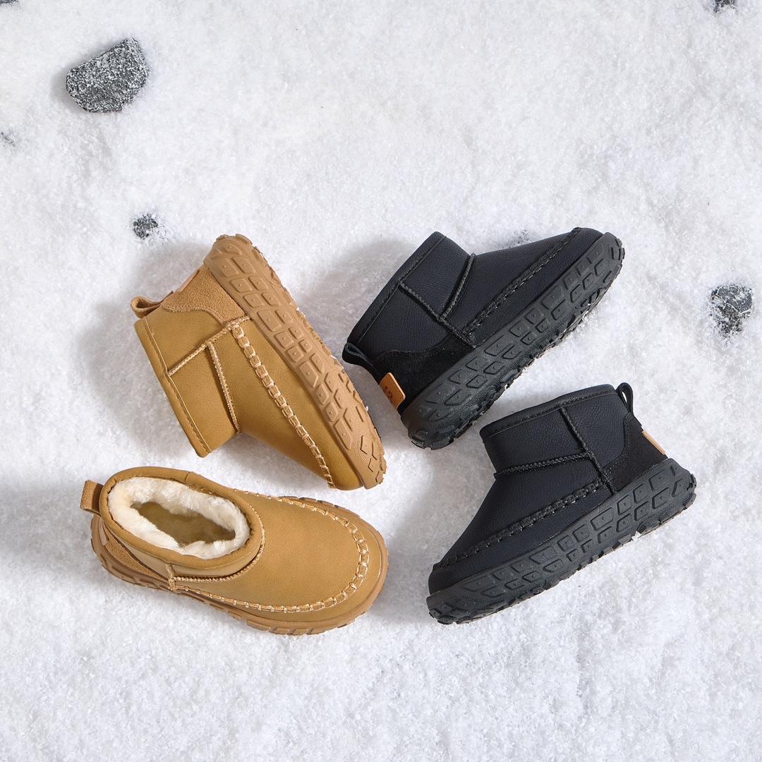 图片[8]-UGG轮胎底雪地靴 UGG加绒保暖登山防滑户外雪地靴童鞋 真皮软底保暖防冻网红爆款棉鞋 26-37-选品中心