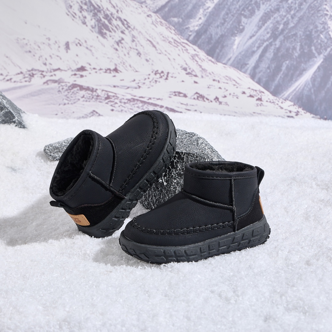 图片[5]-UGG轮胎底雪地靴 UGG加绒保暖登山防滑户外雪地靴童鞋 真皮软底保暖防冻网红爆款棉鞋 26-37-选品中心