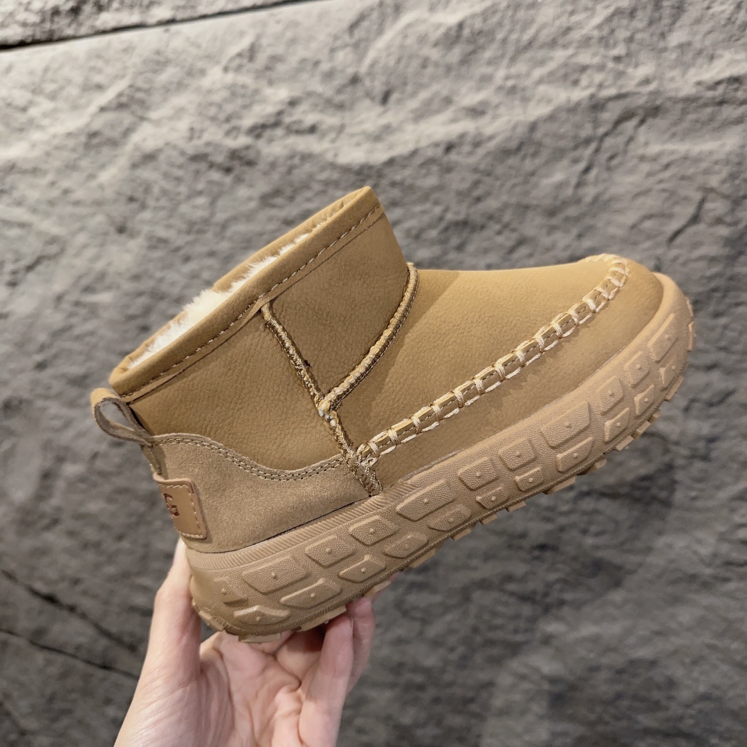 图片[4]-UGG轮胎底雪地靴 UGG加绒保暖登山防滑户外雪地靴童鞋 真皮软底保暖防冻网红爆款棉鞋 26-37-选品中心