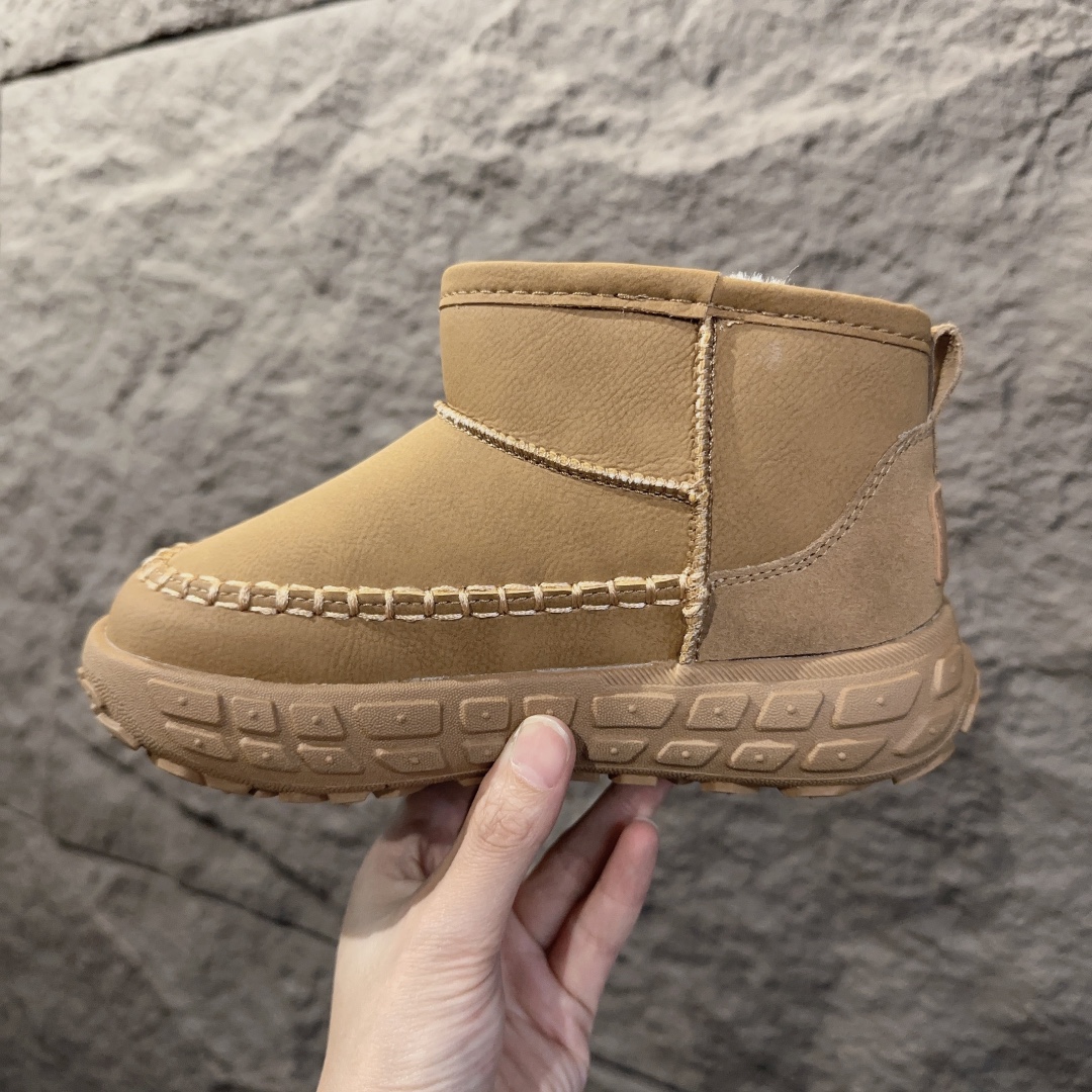 图片[6]-UGG轮胎底雪地靴 UGG加绒保暖登山防滑户外雪地靴童鞋 真皮软底保暖防冻网红爆款棉鞋 26-37-选品中心