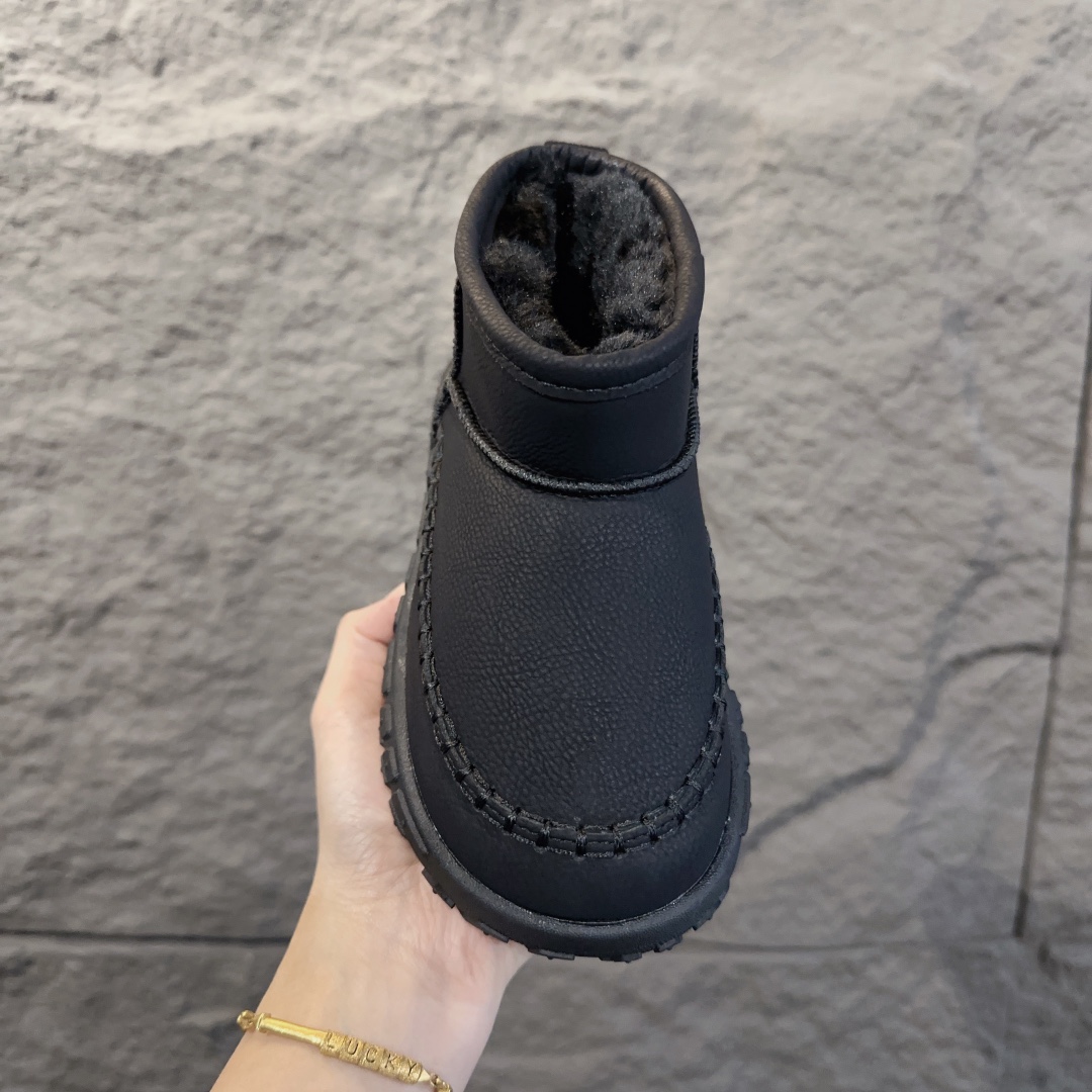 图片[2]-UGG轮胎底雪地靴 UGG加绒保暖登山防滑户外雪地靴童鞋 真皮软底保暖防冻网红爆款棉鞋 26-37-选品中心