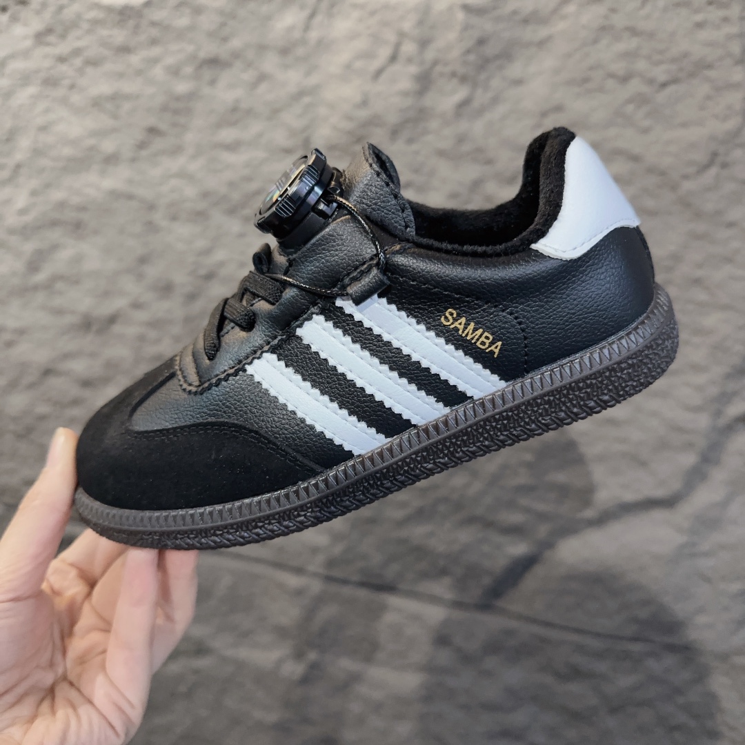 图片[3]-adidas 德训鞋旋转纽扣童鞋 阿迪达斯德训鞋复古休闲运动板鞋旋转纽扣童鞋 松紧带+旋转纽扣 26-37-选品中心