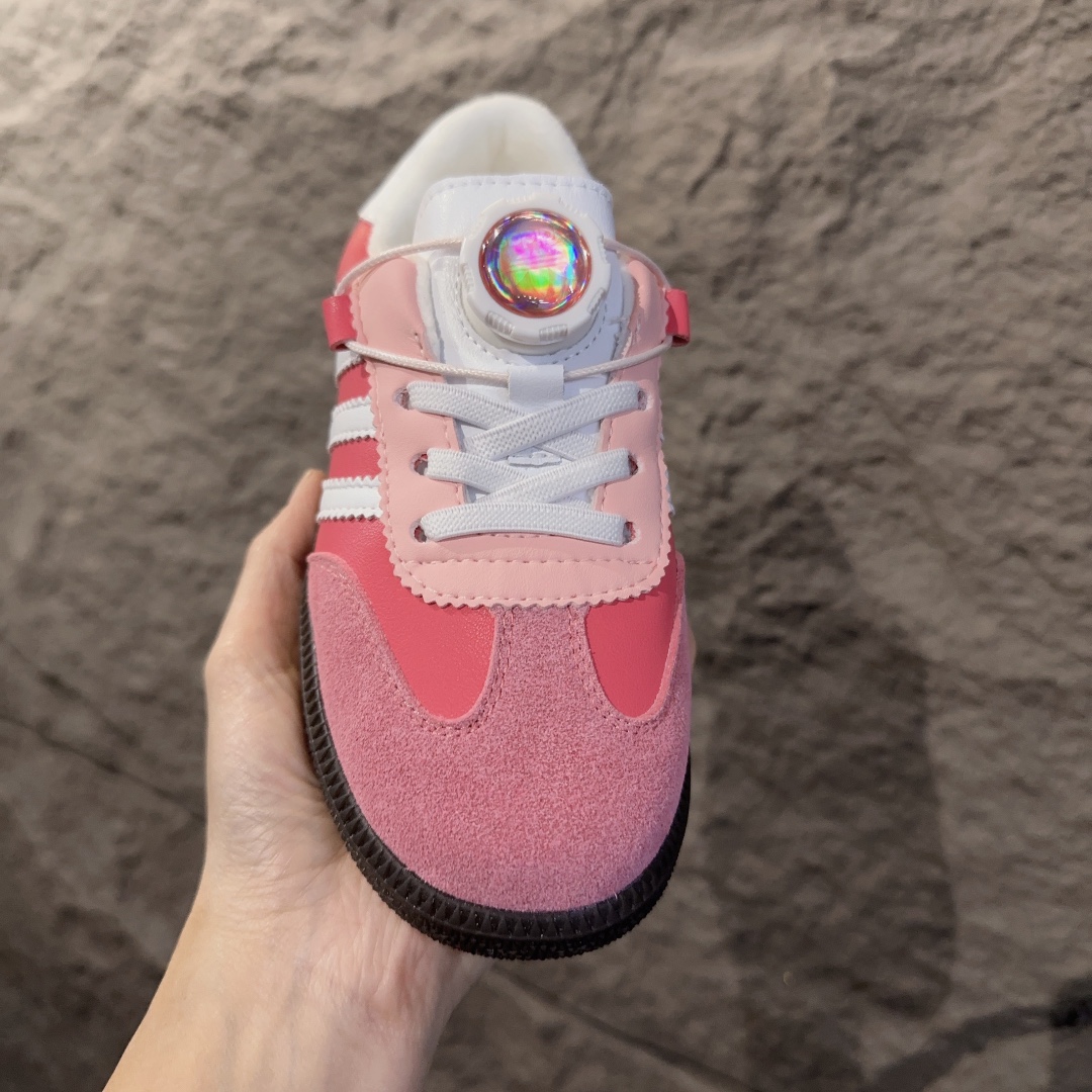 图片[2]-adidas 德训鞋旋转纽扣童鞋 阿迪达斯德训鞋复古休闲运动板鞋旋转纽扣童鞋 松紧带+旋转纽扣 26-37-选品中心