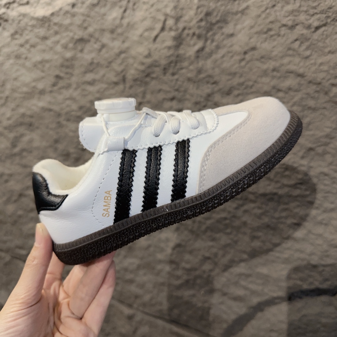 图片[3]-adidas 德训鞋旋转纽扣童鞋 阿迪达斯德训鞋复古休闲运动板鞋旋转纽扣童鞋 松紧带+旋转纽扣 26-37-选品中心