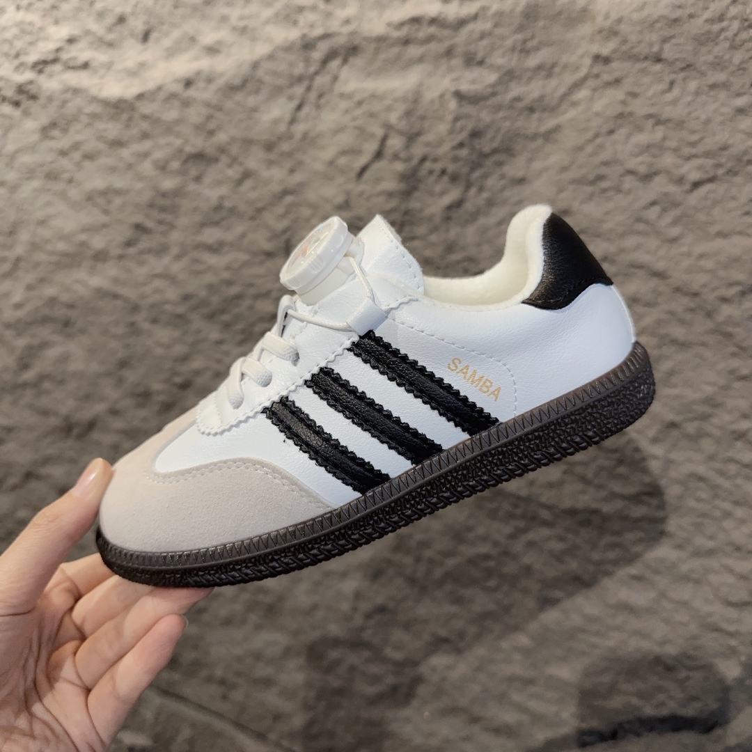 图片[4]-adidas 德训鞋旋转纽扣童鞋 阿迪达斯德训鞋复古休闲运动板鞋旋转纽扣童鞋 松紧带+旋转纽扣 26-37-选品中心