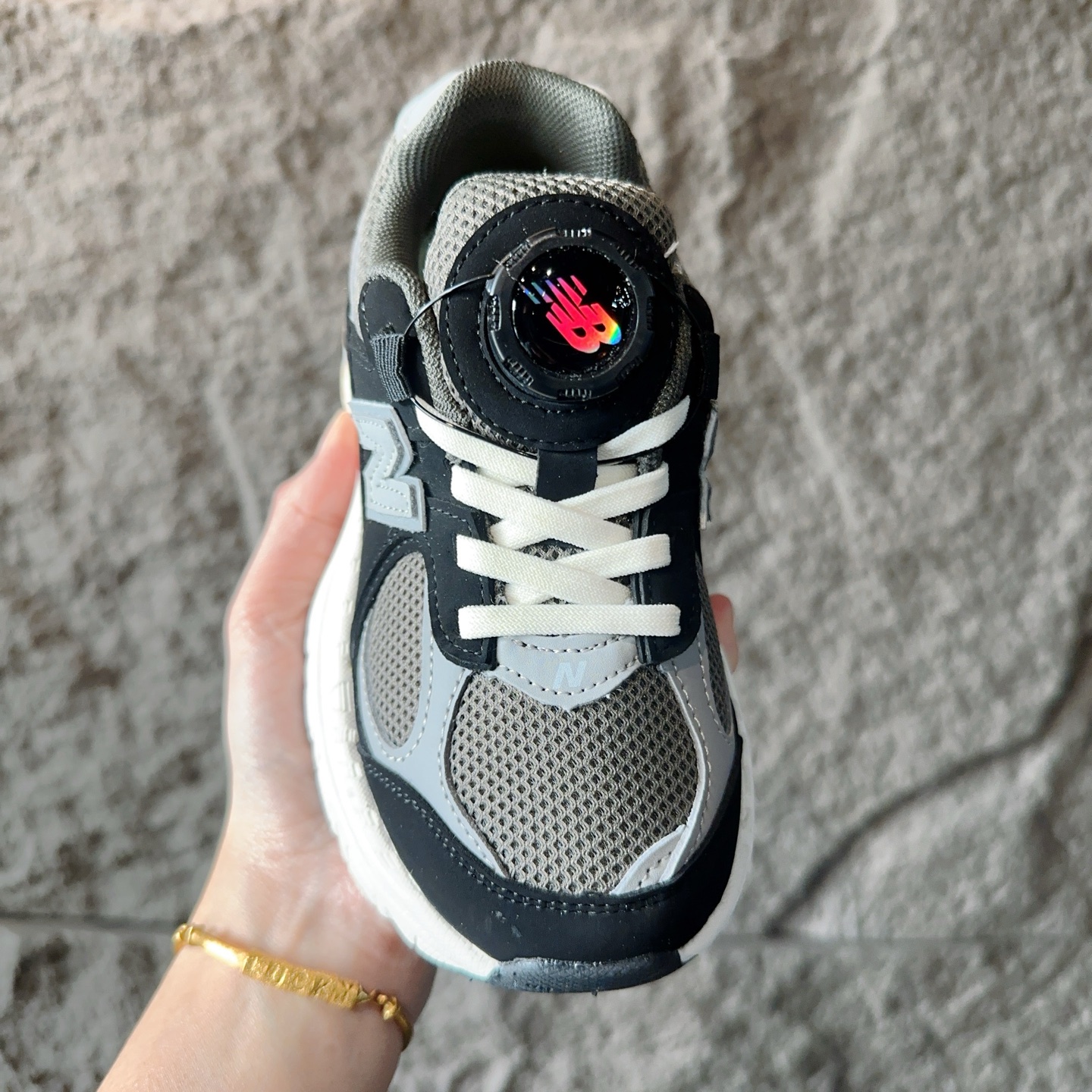 图片[2]-NB2002旋转纽扣童鞋 HerBalance 2002运动休闲跑鞋 系带方式：松紧带+旋转纽扣号 码：26-37-选品中心