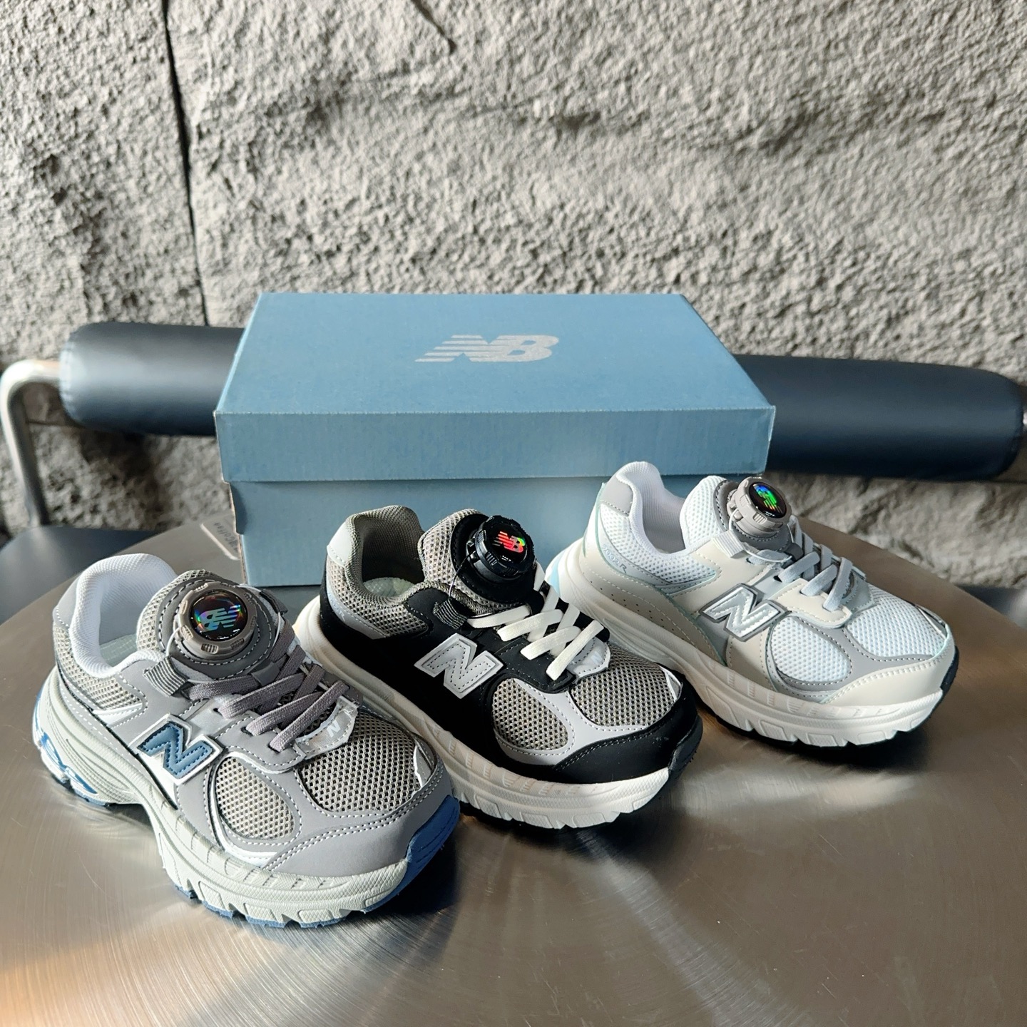 图片[8]-尺码表+集合图 NB2002旋转纽扣童鞋 HerBalance 2002运动休闲跑鞋 系带方式：松紧带+旋转纽扣号 码：26-37-选品中心