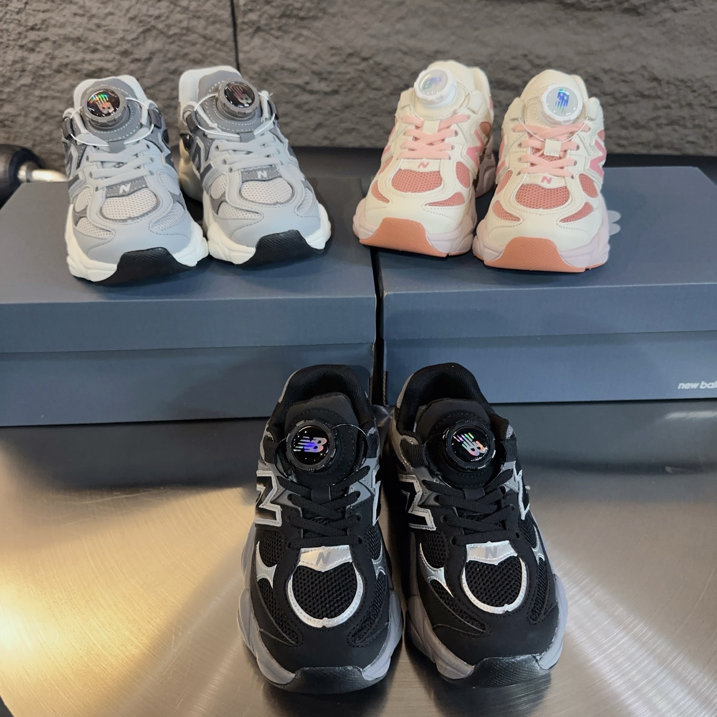 图片[4]-尺码表+集合图～ NB9060旋转纽扣童鞋 New Balance 9060运动休闲跑鞋 尺码：26-37-选品中心