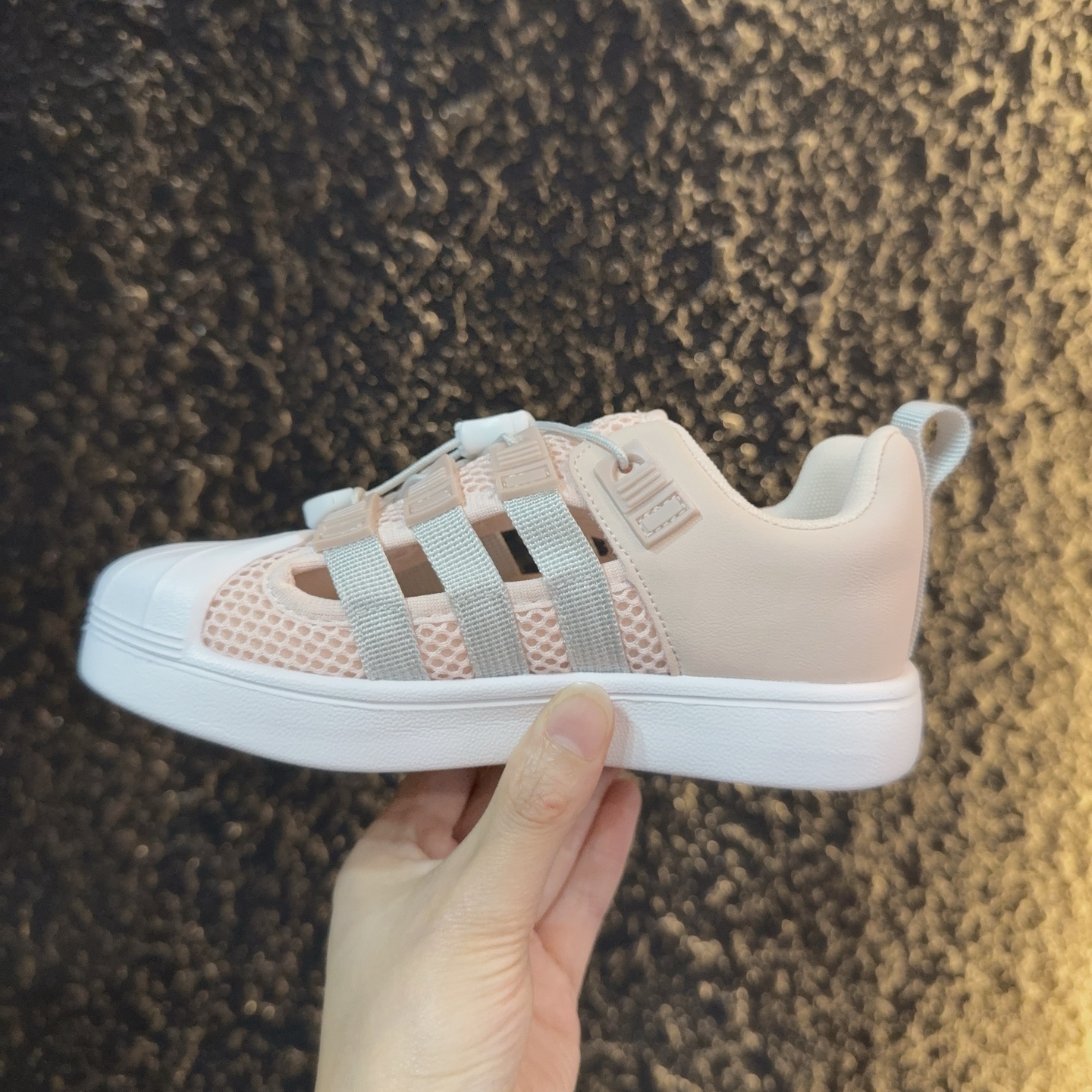 图片[6]-didas 贝壳头凉鞋 德训鞋童鞋 阿迪达斯贝壳头德训鞋童鞋 包头防撞凉鞋 系带方式：松紧扣 号码：26-37-选品中心