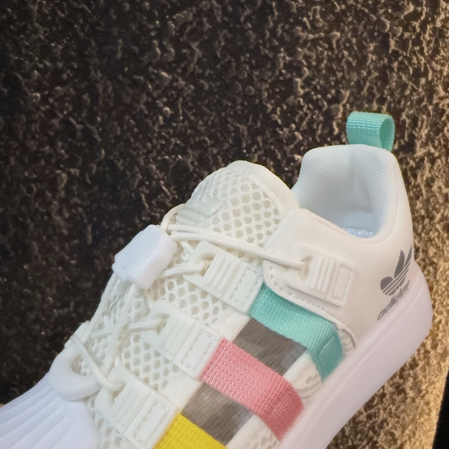 图片[9]-didas 贝壳头凉鞋 德训鞋童鞋 阿迪达斯贝壳头德训鞋童鞋 包头防撞凉鞋 系带方式：松紧扣 号码：26-37-选品中心