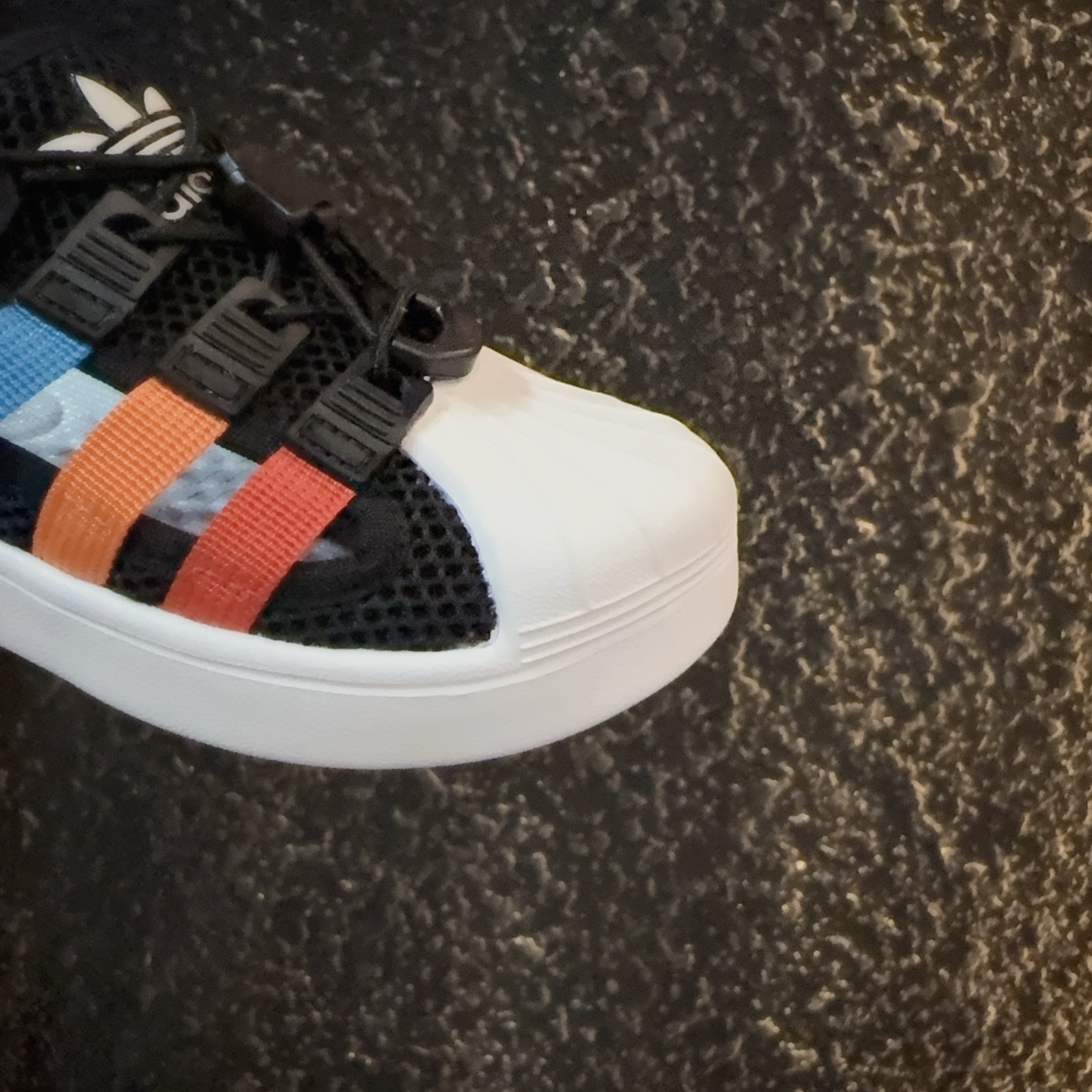 图片[5]-didas 贝壳头凉鞋 德训鞋童鞋 阿迪达斯贝壳头德训鞋童鞋 包头防撞凉鞋 系带方式：松紧扣 号码：26-37-选品中心