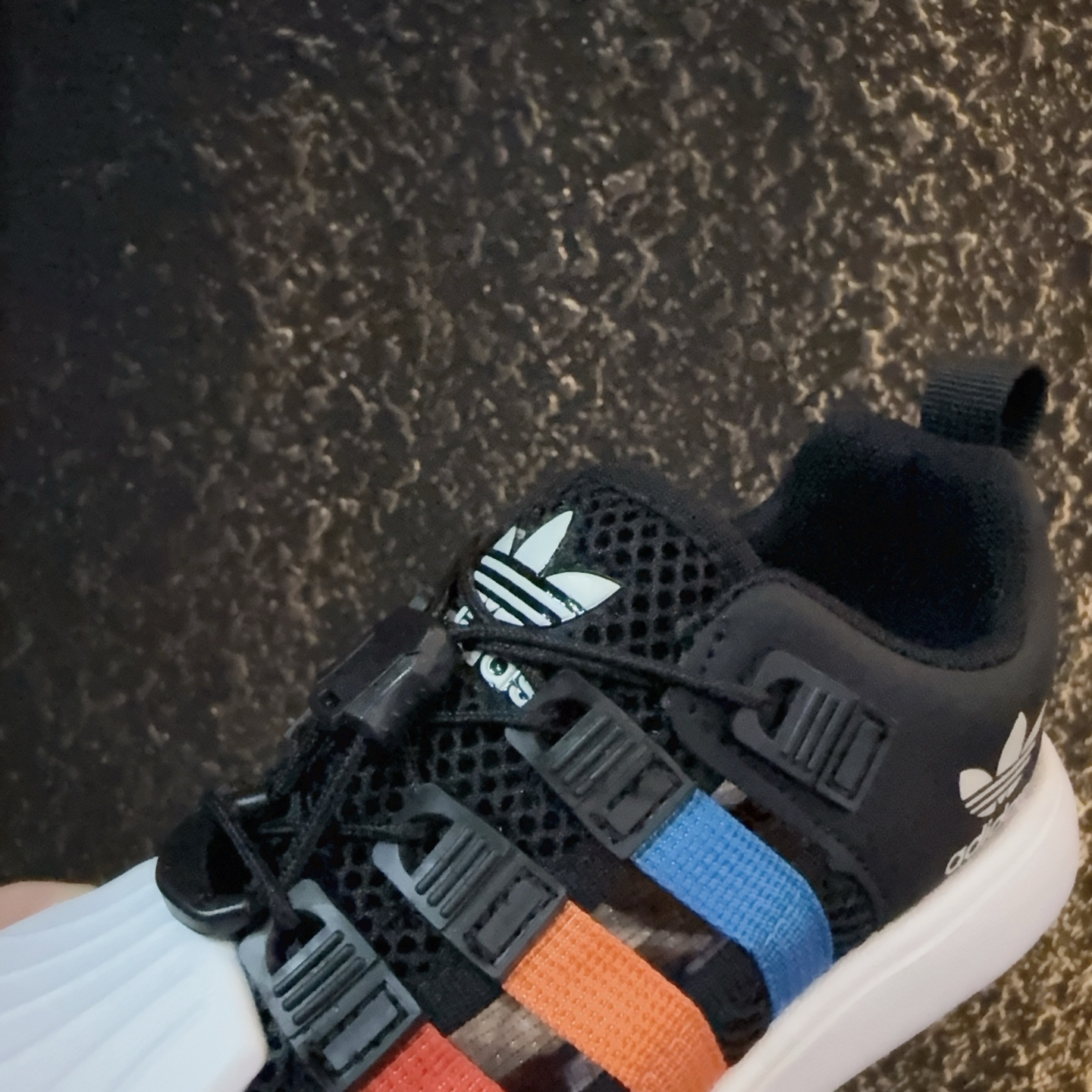 图片[9]-didas 贝壳头凉鞋 德训鞋童鞋 阿迪达斯贝壳头德训鞋童鞋 包头防撞凉鞋 系带方式：松紧扣 号码：26-37-选品中心