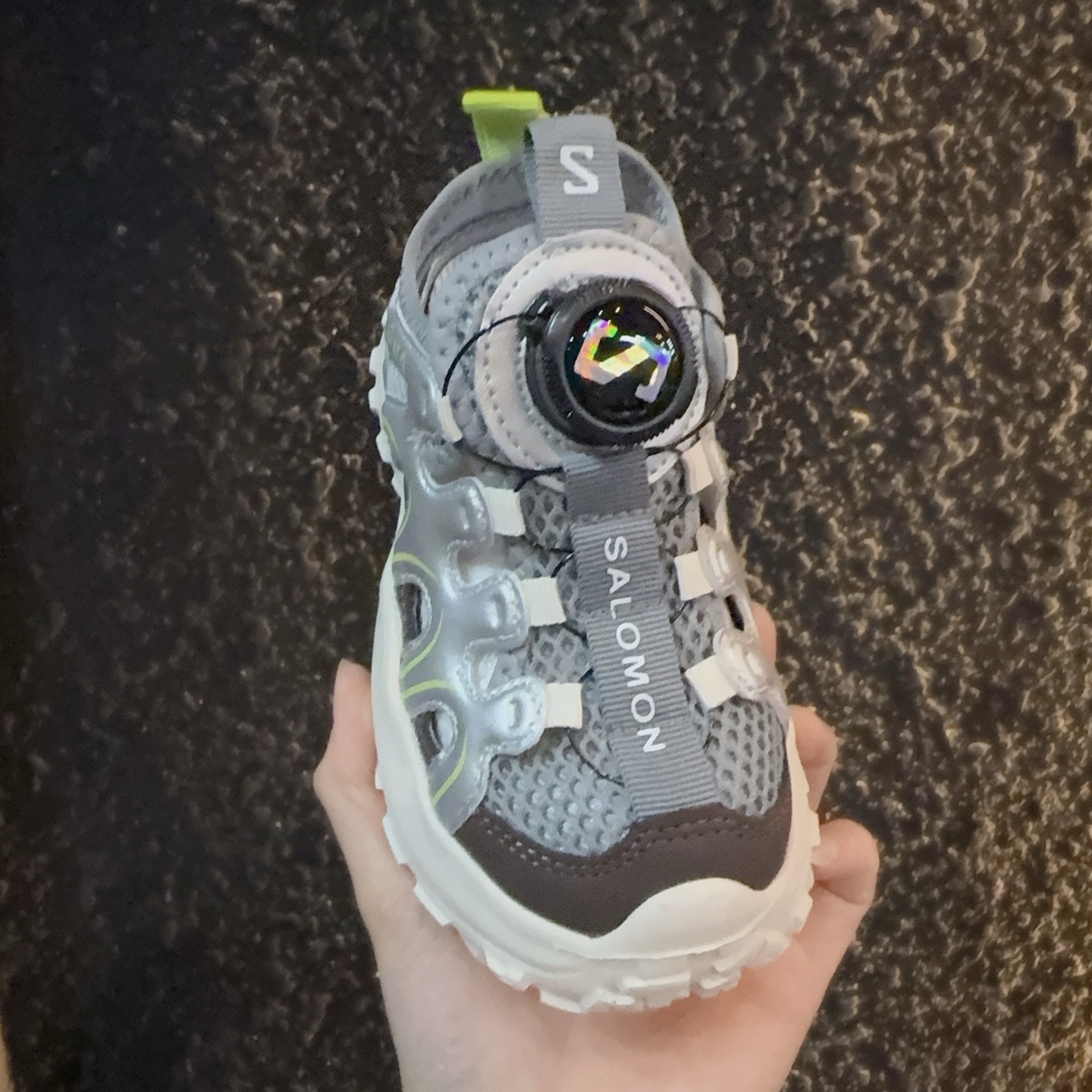 图片[2]-儿童萨络蒙XT-Q旋转纽扣凉鞋 SALOMON XT-Q系列旋转纽扣包头防撞童鞋 溯溪鞋凉鞋 萨络蒙XT-Q透气网鞋榴莲底涉水鞋沙滩鞋 尺码：26-37-选品中心