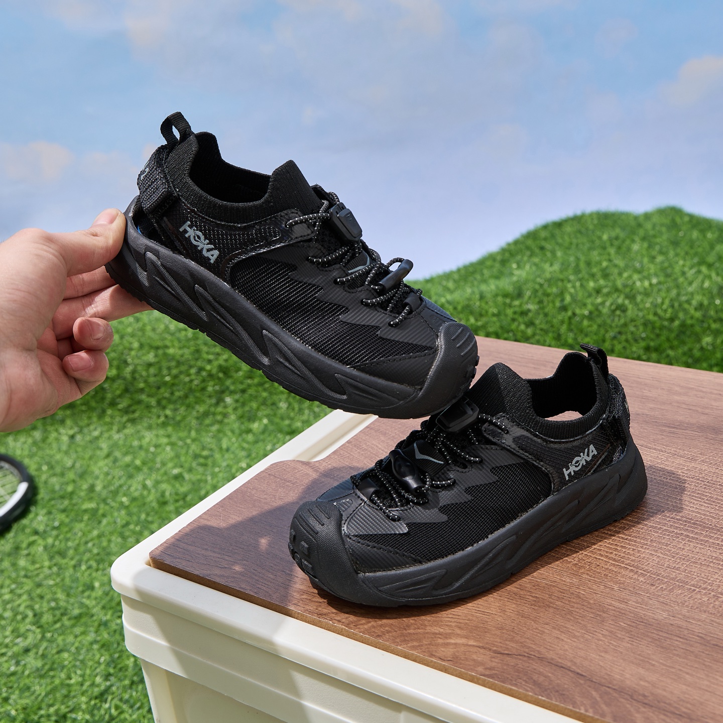 图片[4]-HOKA 霍帕拉2溯溪鞋一脚蹬童鞋凉鞋 霍帕拉2户外露营登山徒步速干溯溪鞋凉鞋抓地防滑沙滩鞋HOKAONEOEHOPARA2溪鞋涉水沙滩鞋 尺码：26-37-选品中心