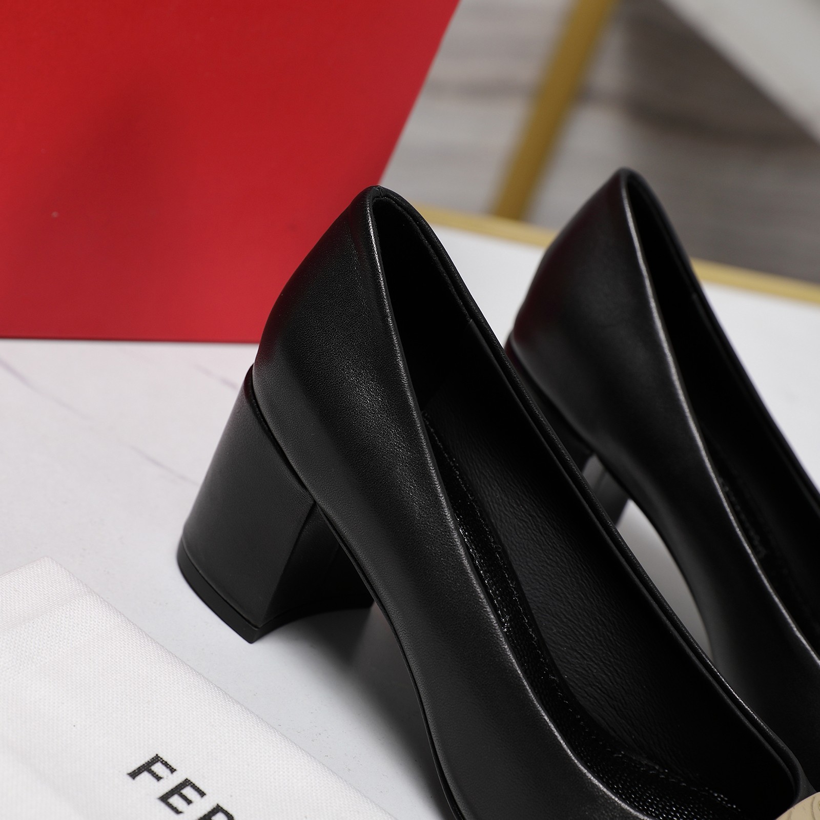 Salvatore Ferragamo Women's Round-Toe Block Heel Pumps with Bow 4 a1734185495855 2254