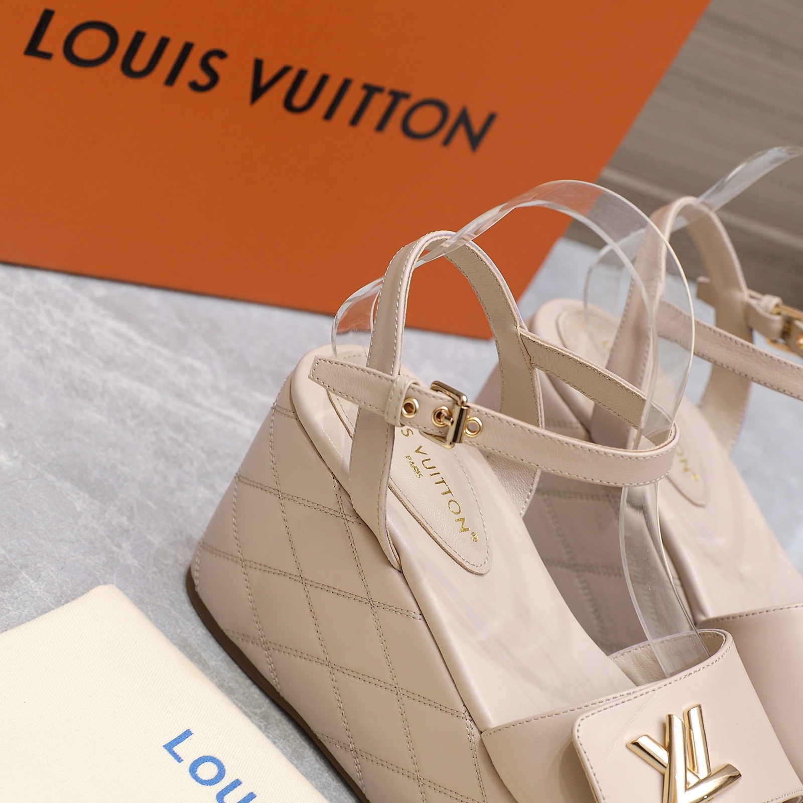 Louis Vuitton Women's Shake Wedge Sandals in Calfskin with LV Embellishment 9 a1734613996241 5570