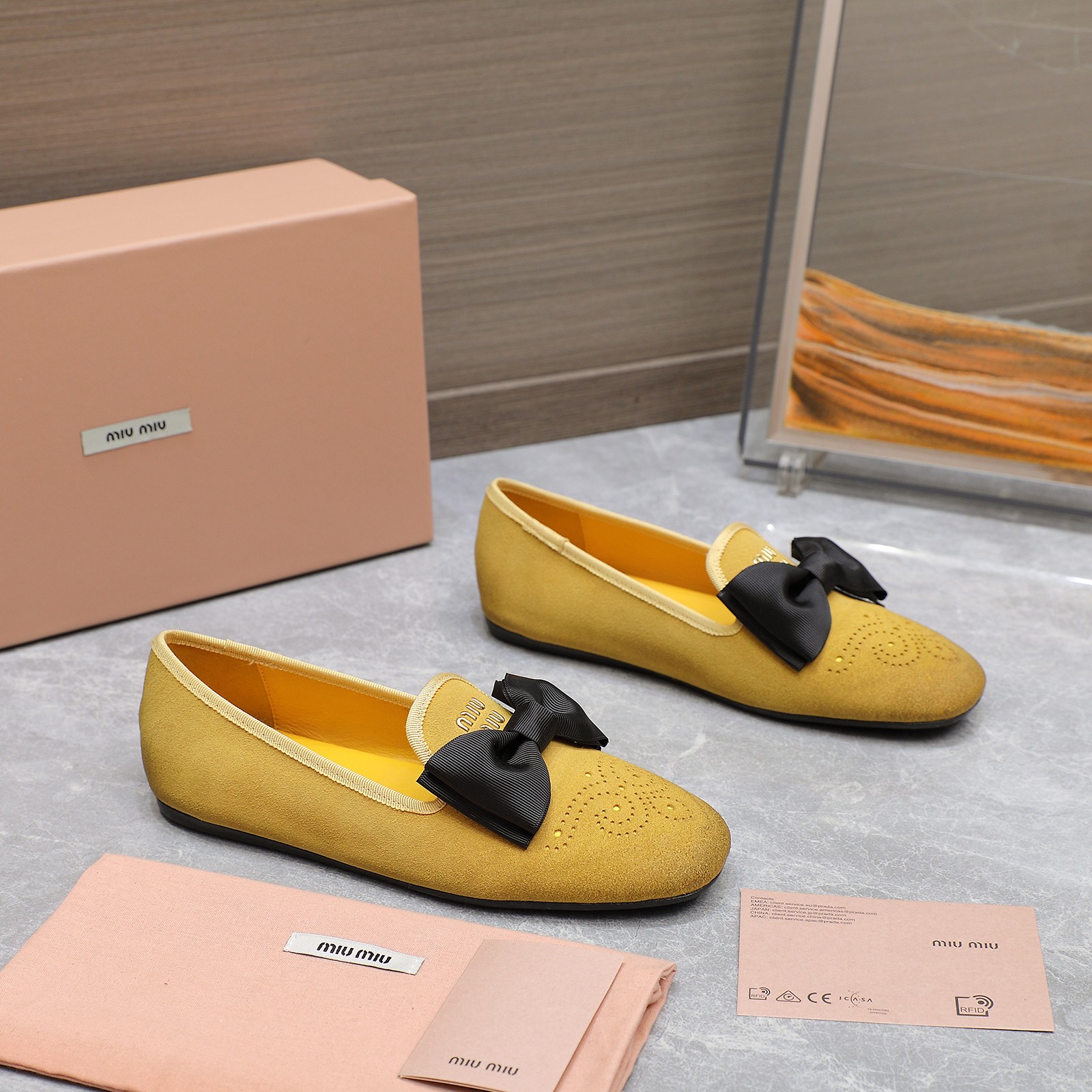 Miu Miu Bow Accent Loafers: Elegant, Comfortable, and Timeless Style 4 a1736429052160 2574