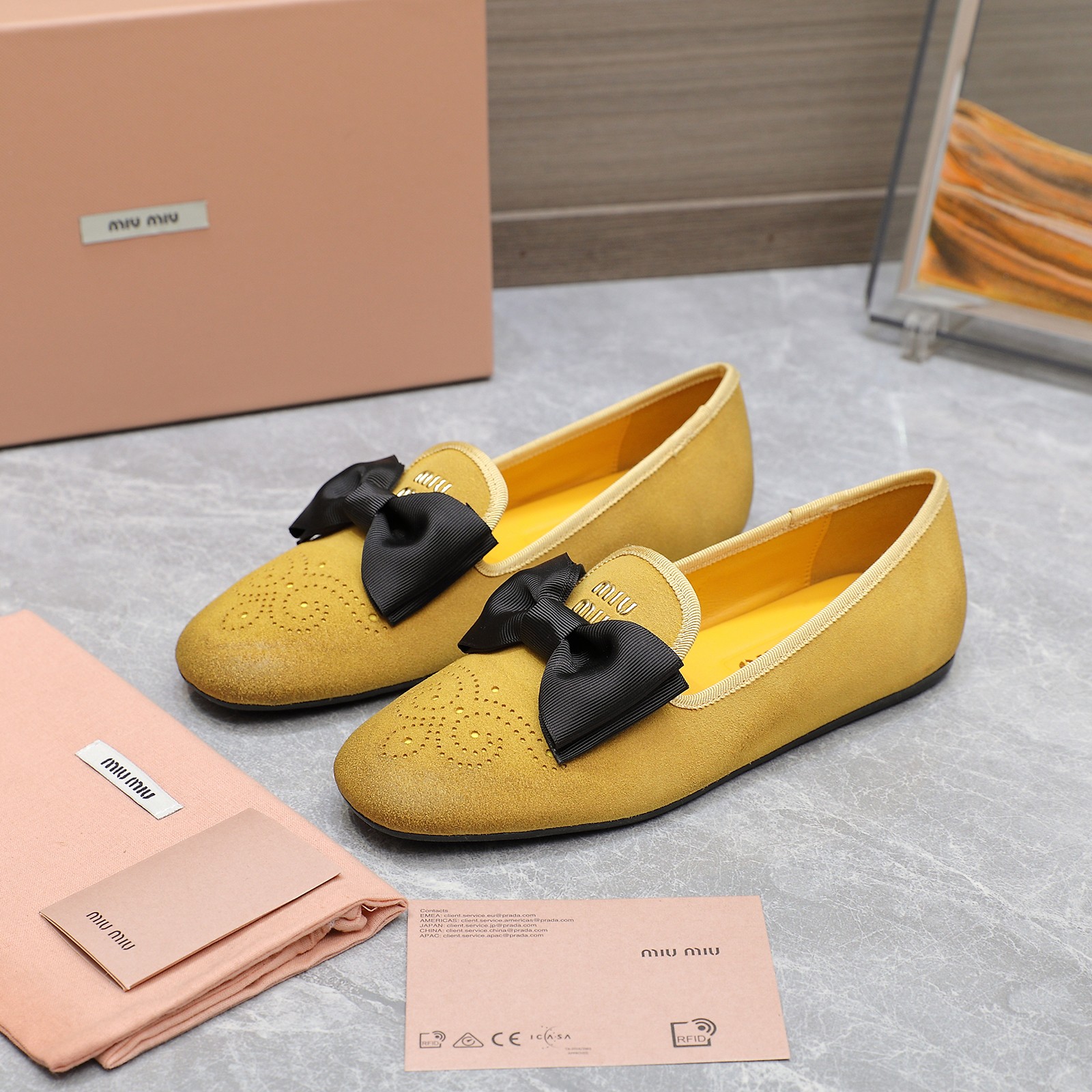 Miu Miu Bow Accent Loafers: Elegant, Comfortable, and Timeless Style 5 a1736429052197 5881