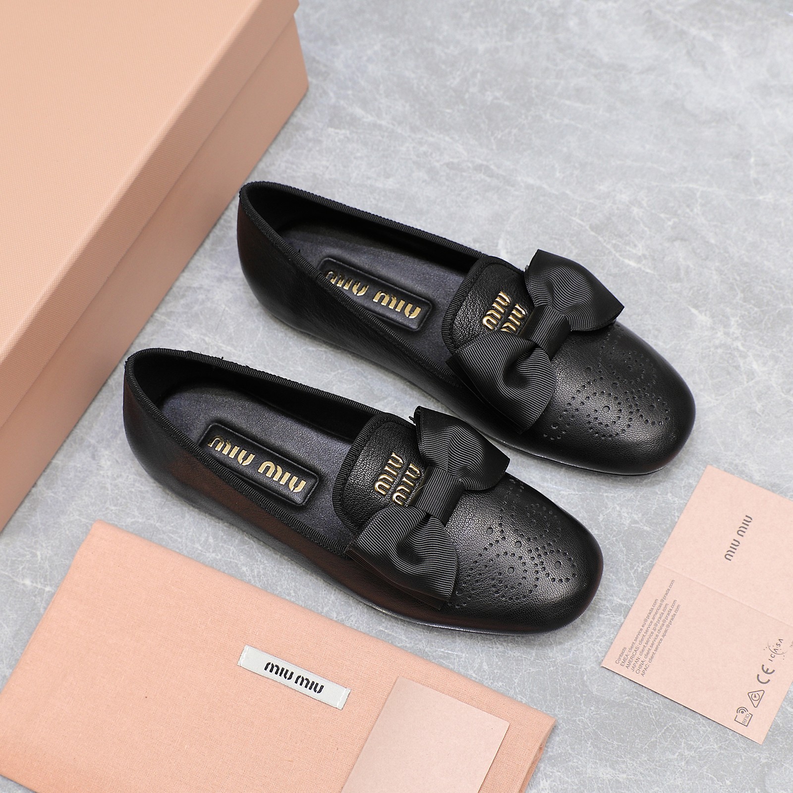 Miu Miu Bow Leather Loafers Spring/Summer New Collection - Elegant and Cute 3 a1736429185233 0423
