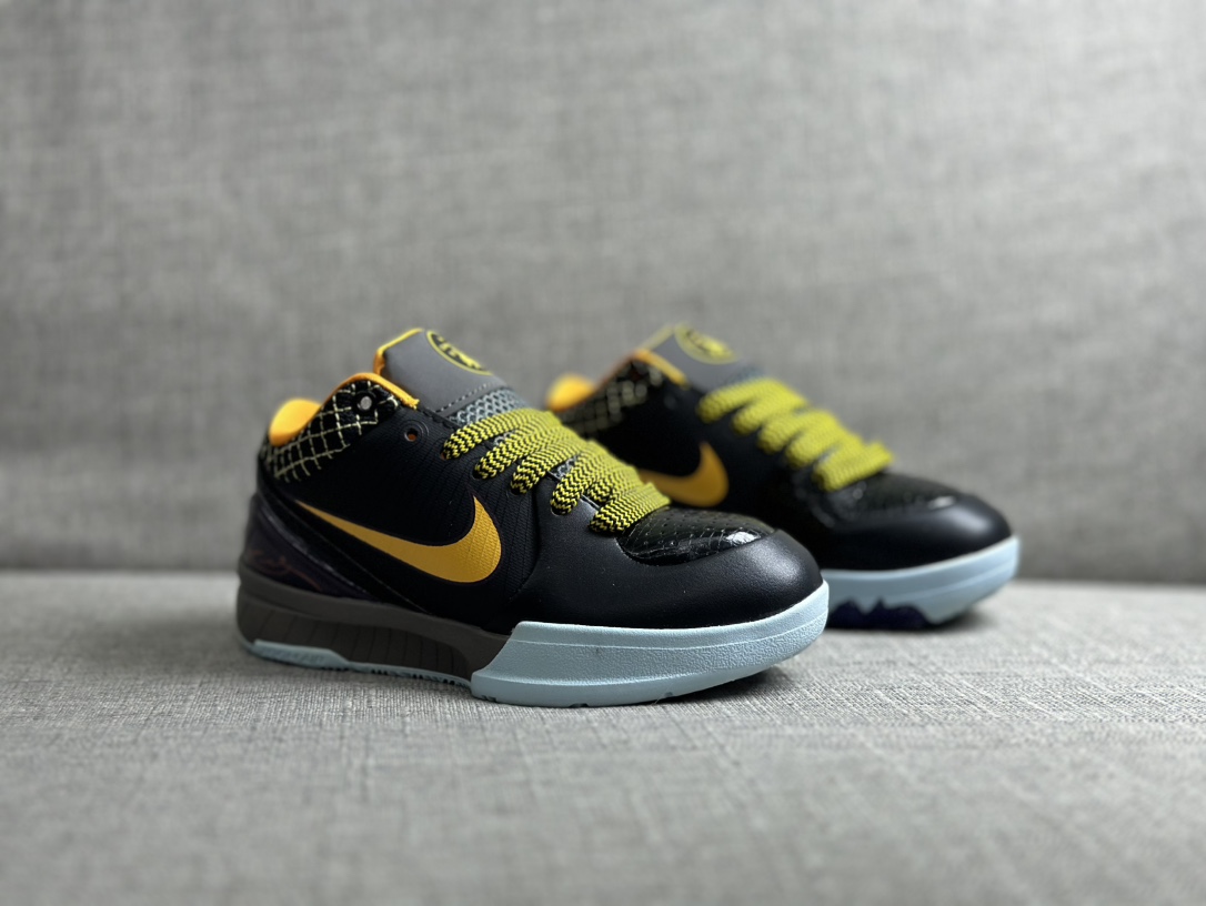 图片[4]-原图直出🌟 NK 科比4代儿童运动篮球鞋👟配色经典，脚感充实，包裹性强👍🏻弹跳效果好😜质感太棒了👏🏻是宝贝的最佳选择✅尺码30 31 32 33 34 35 36 37 38 39 40 41-选品中心