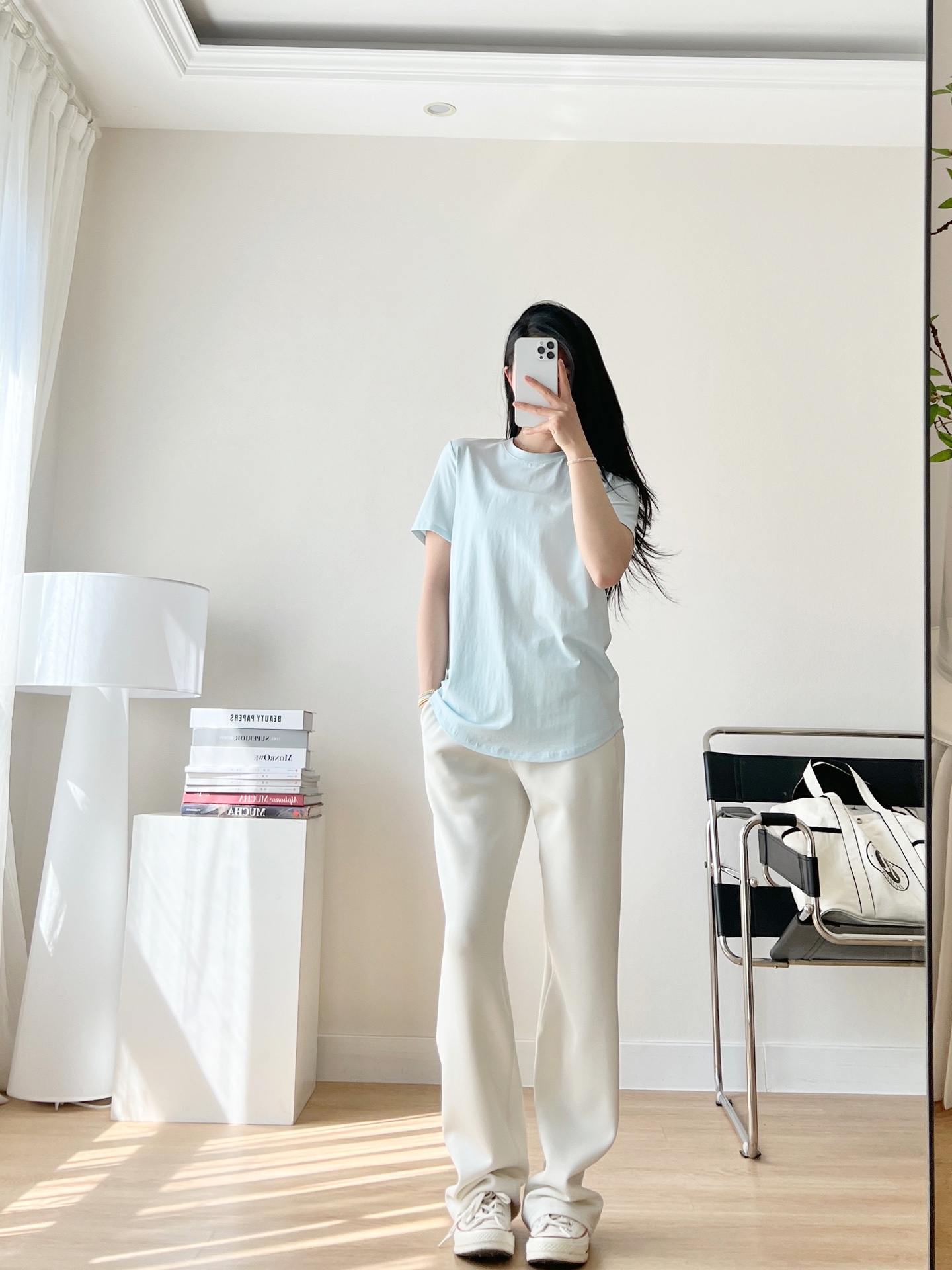 Lululemon t-shirt lounge light blue yoga