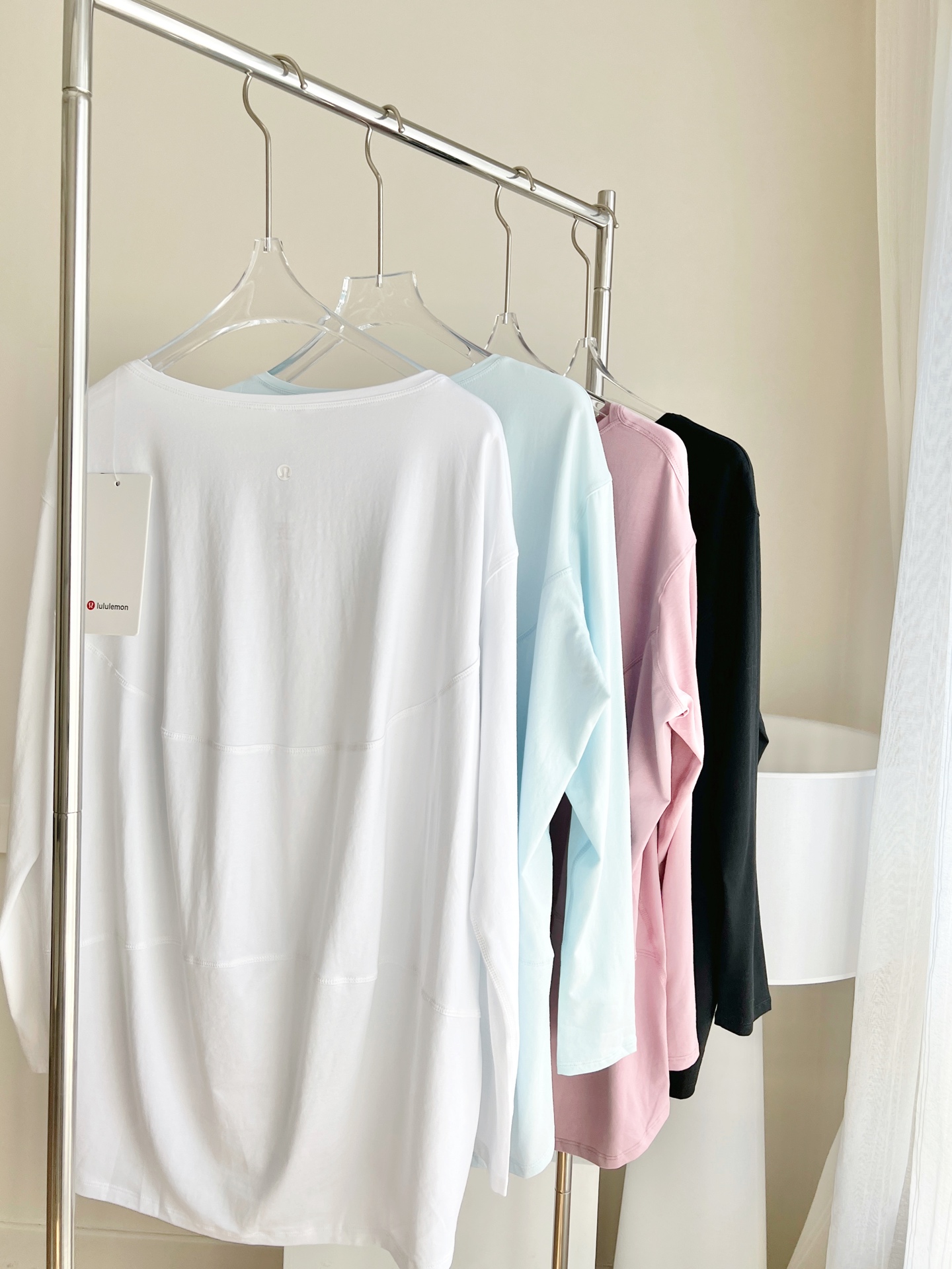 Lululemon Back In Action long sleeve everyday white yoga