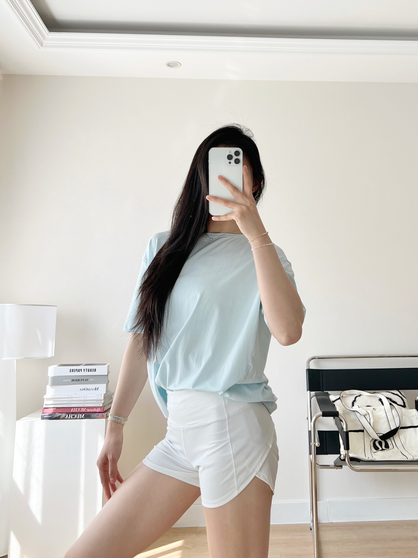 Lululemon Back In Action t-shirt everyday light blue yoga