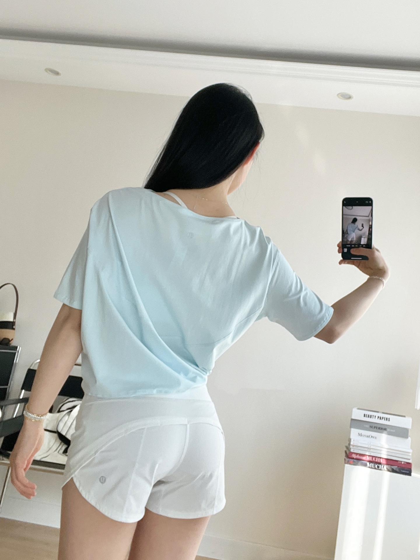 Lululemon Back In Action t-shirt everyday light blue yoga