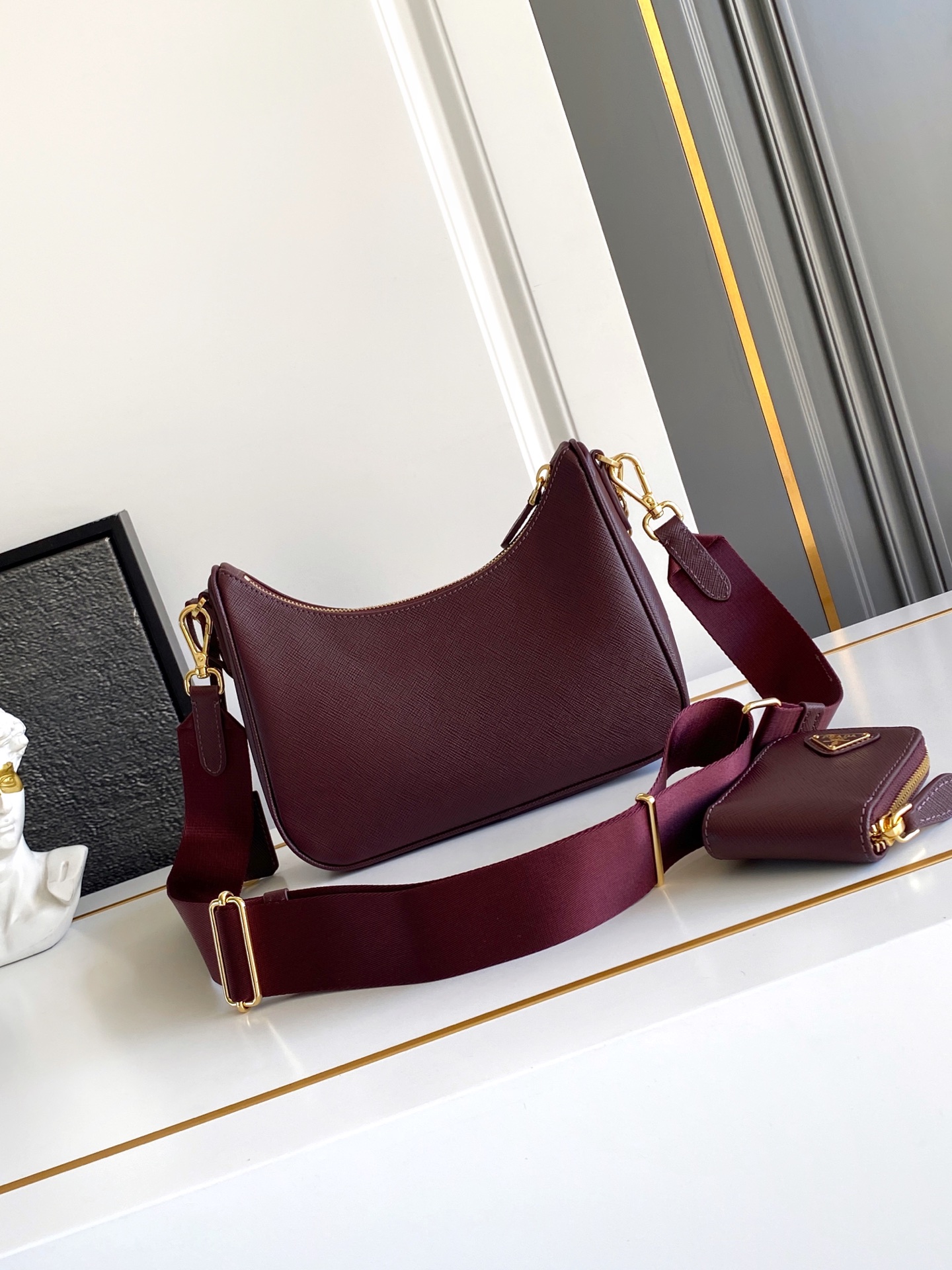 Prada 十字纹baokuanqnylon