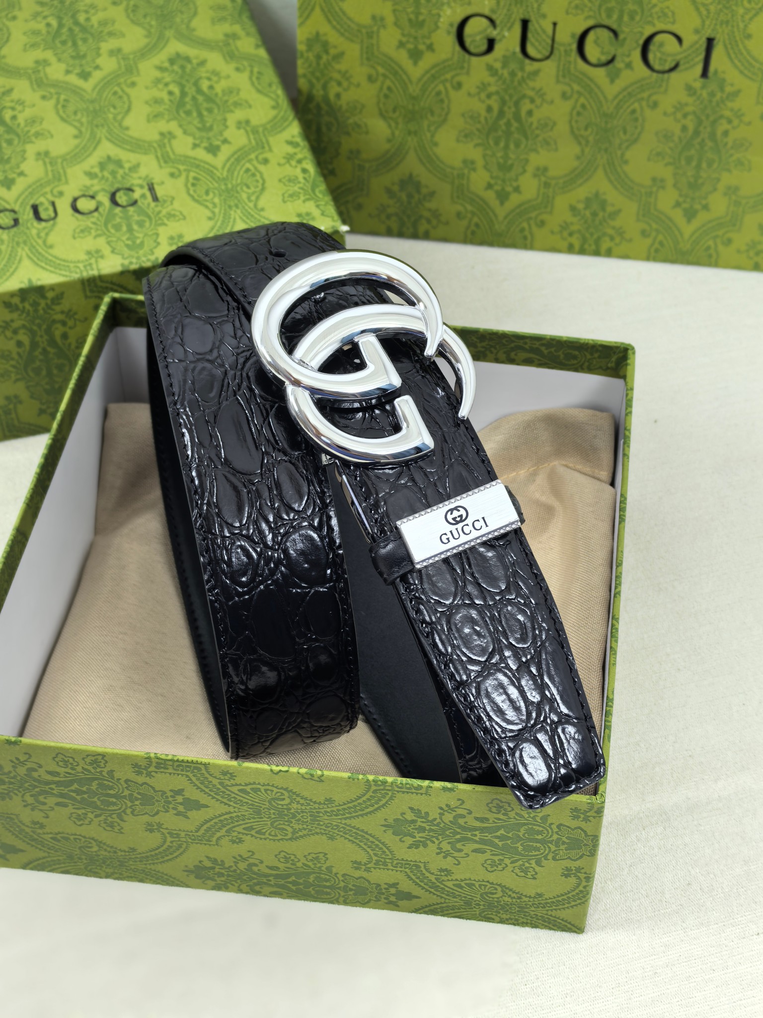 Gucci Style Leather Men's Belts Lookbook Reference image 1